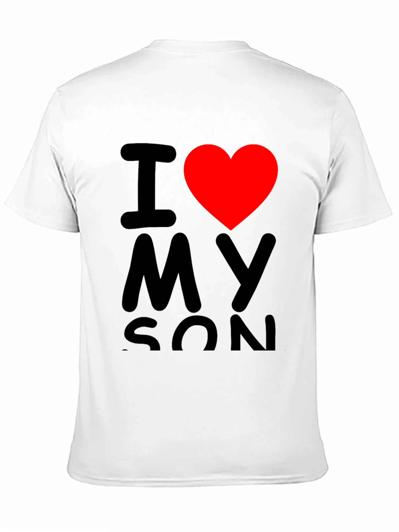 I Heart My Son Black T-Shirt