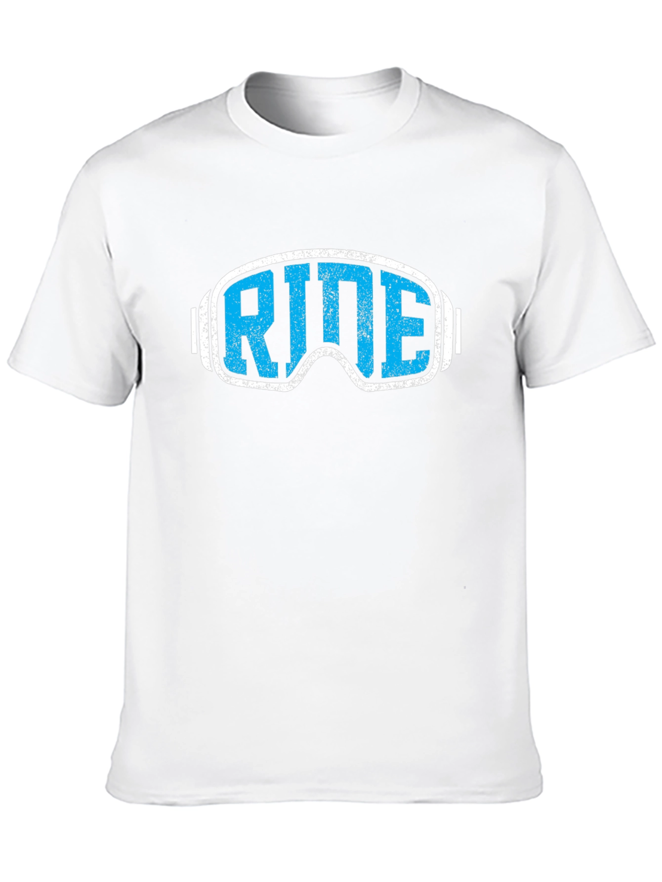 Ride Goggles Graphic Tee - Black Cotton