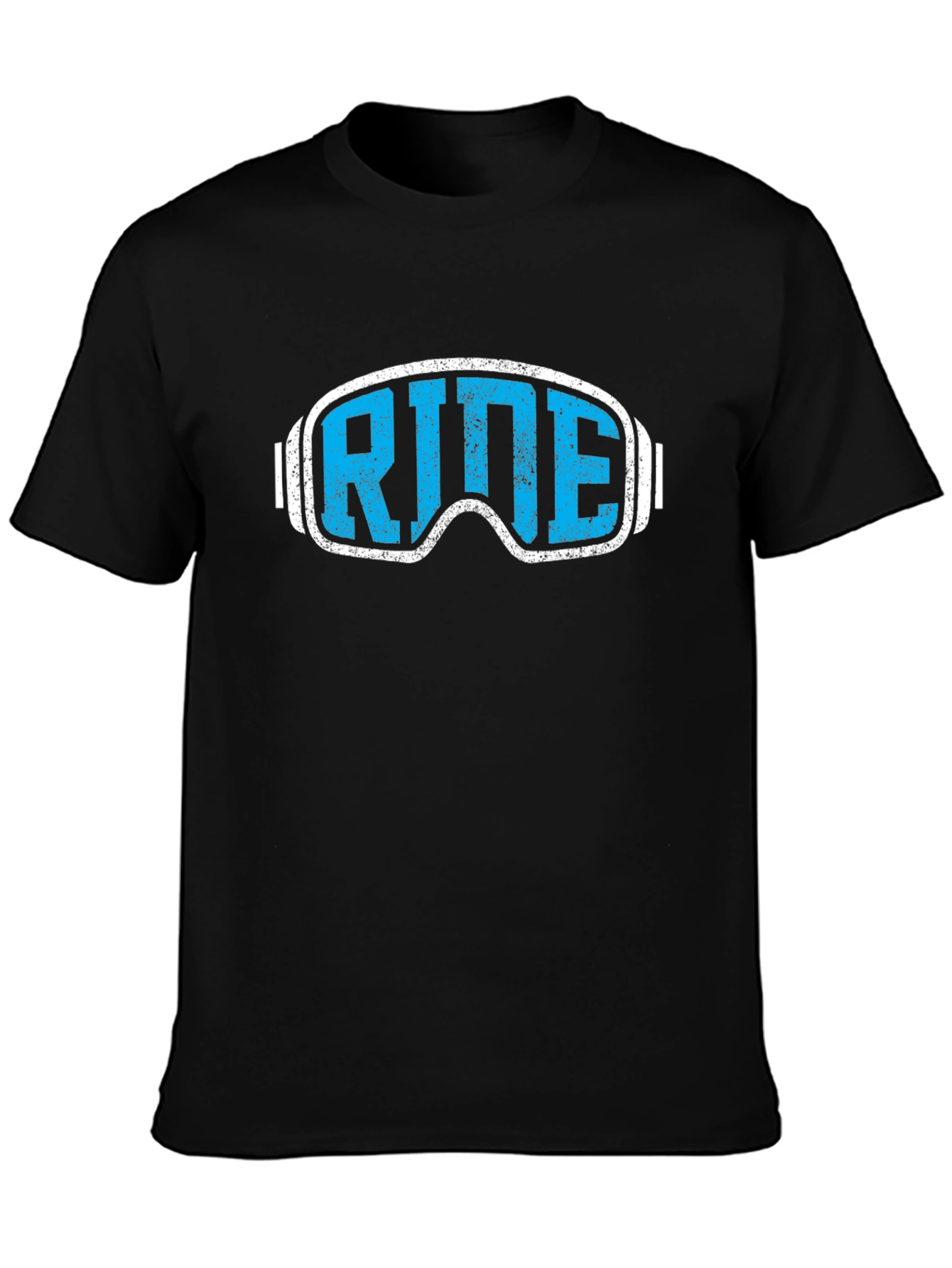 Ride Goggles Graphic Tee - Black Cotton