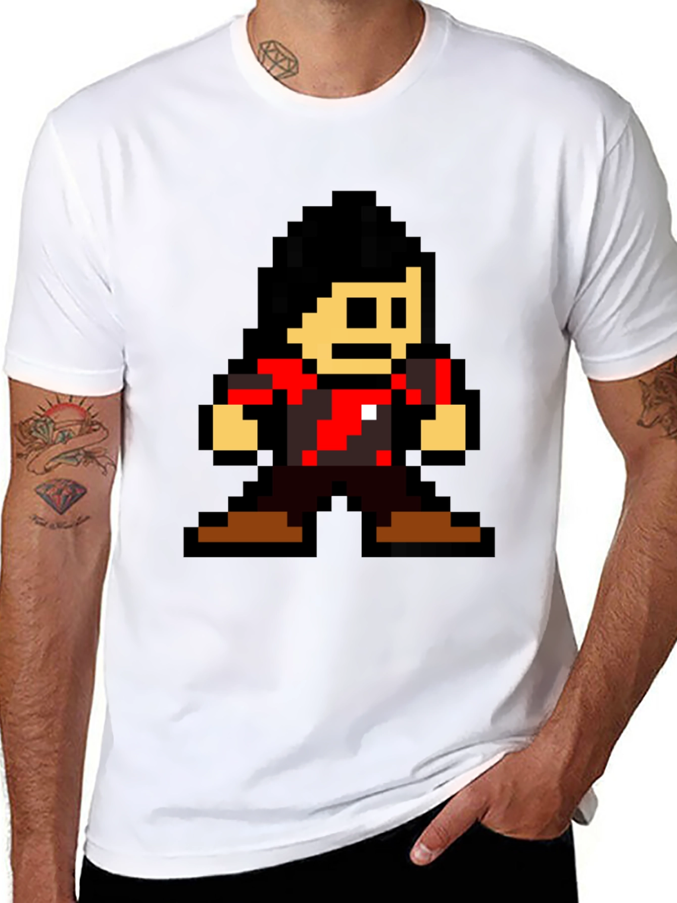 Retro Pixel Graphic T-Shirt