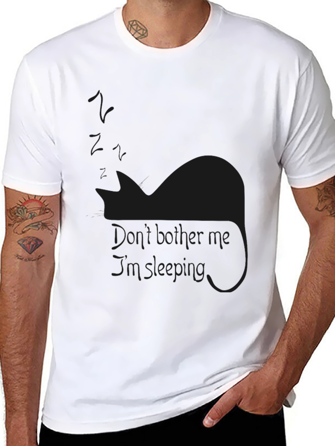 Dont Bother Me Sleeping Cat T-Shirt