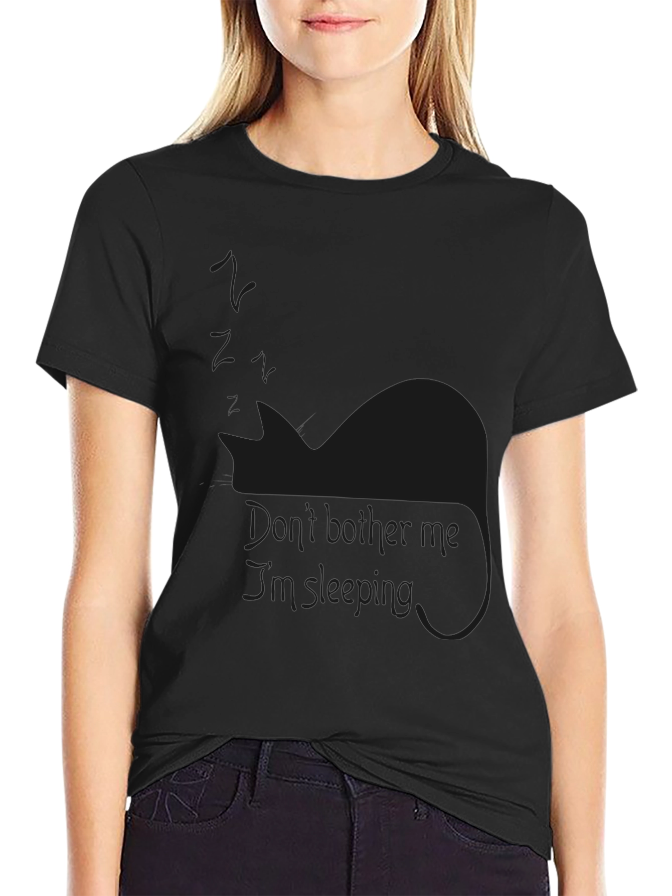 Dont Bother Me Sleeping Cat T-Shirt