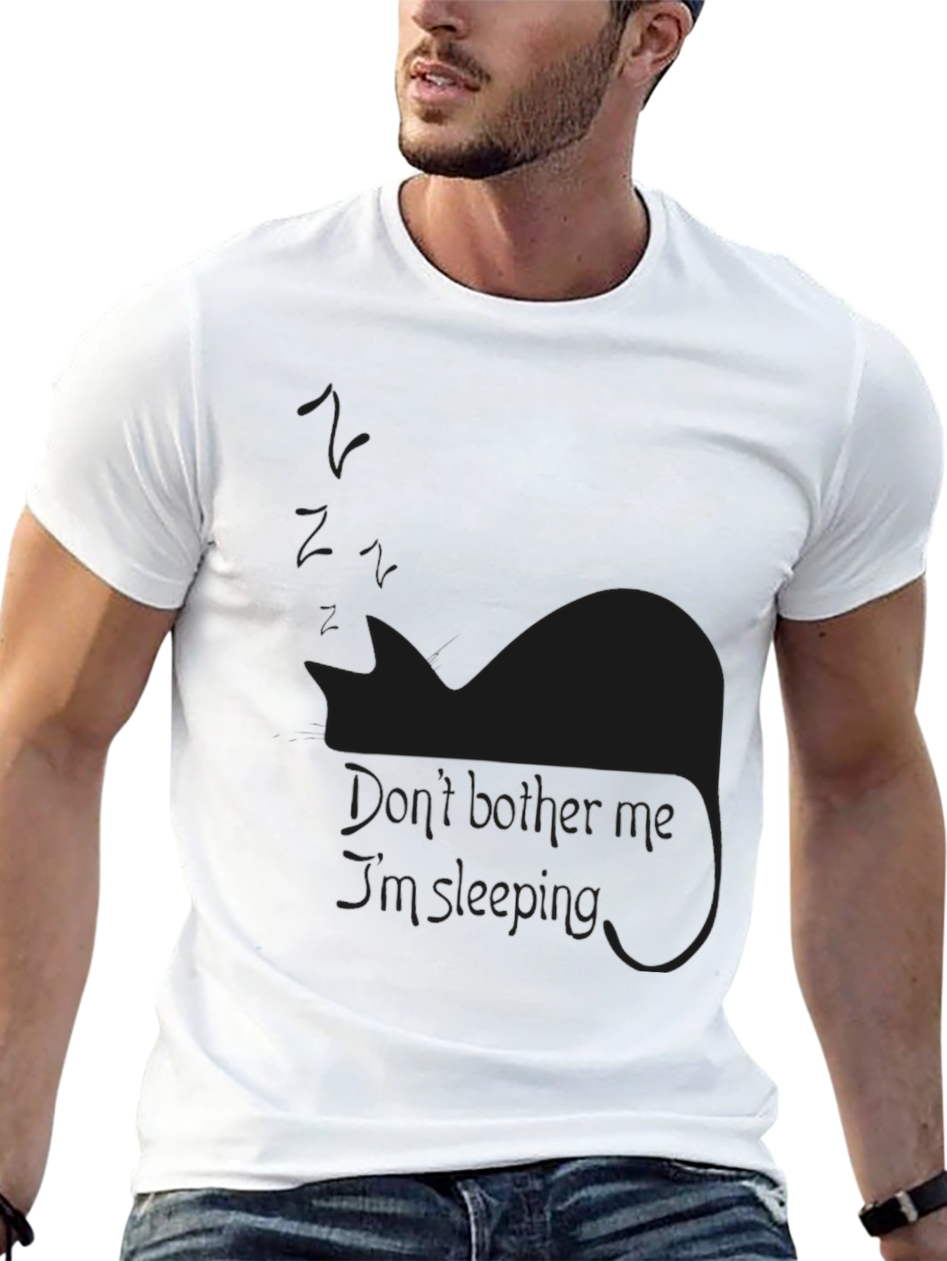 Dont Bother Me Sleeping Cat T-Shirt