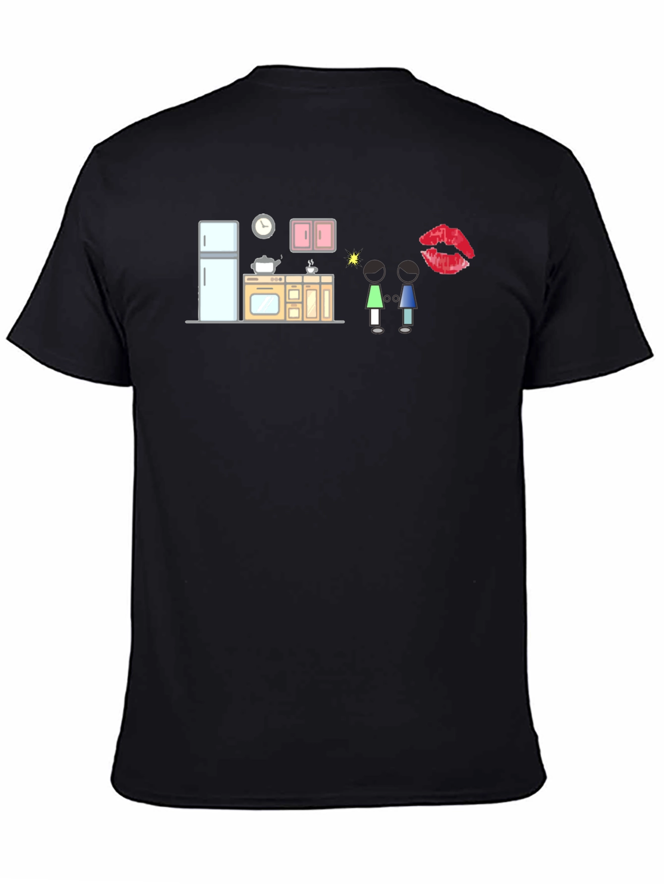 Quirky Kitchen Graphic Tee - Black