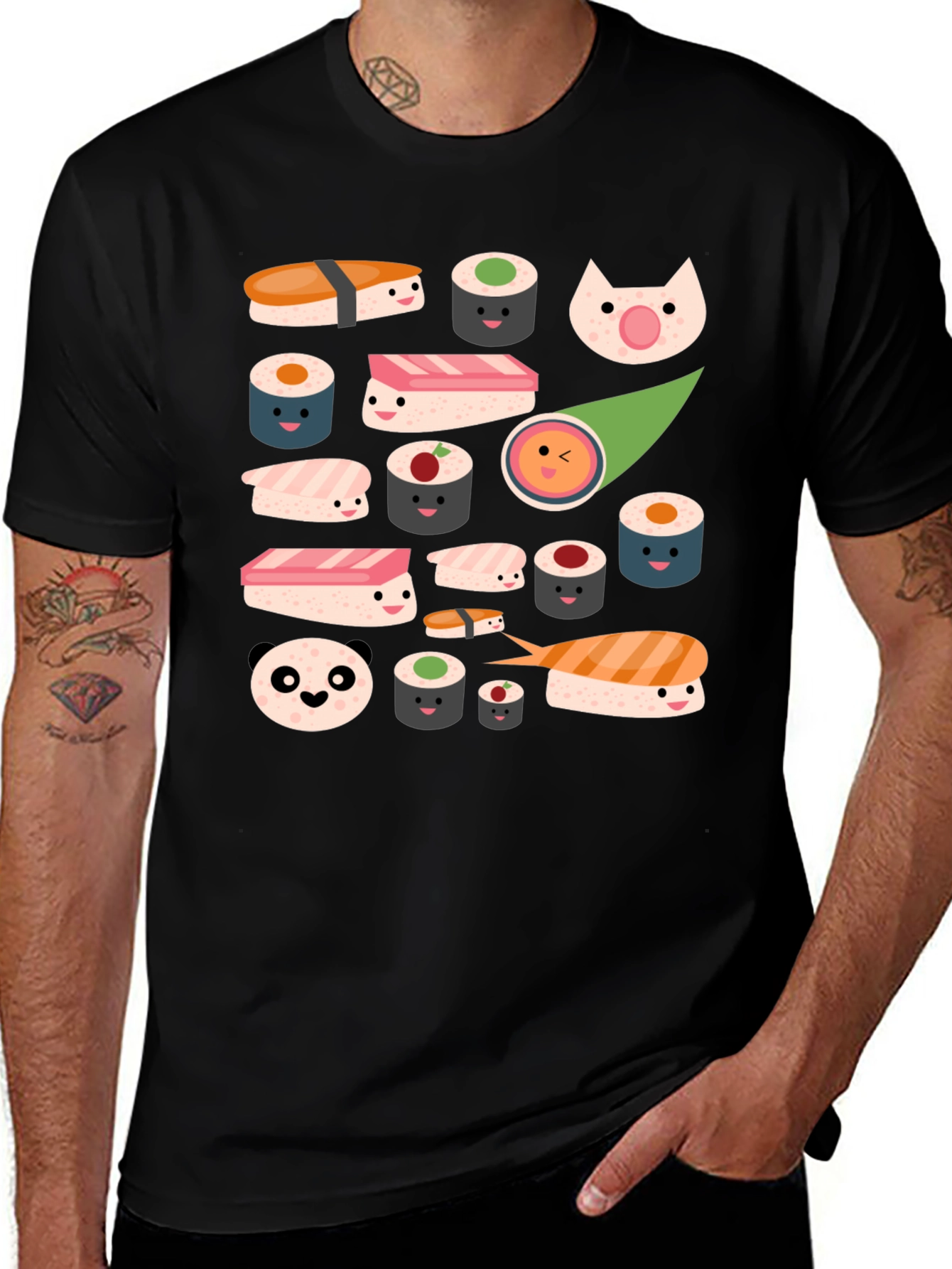 Sushi Fun Graphic T-Shirt
