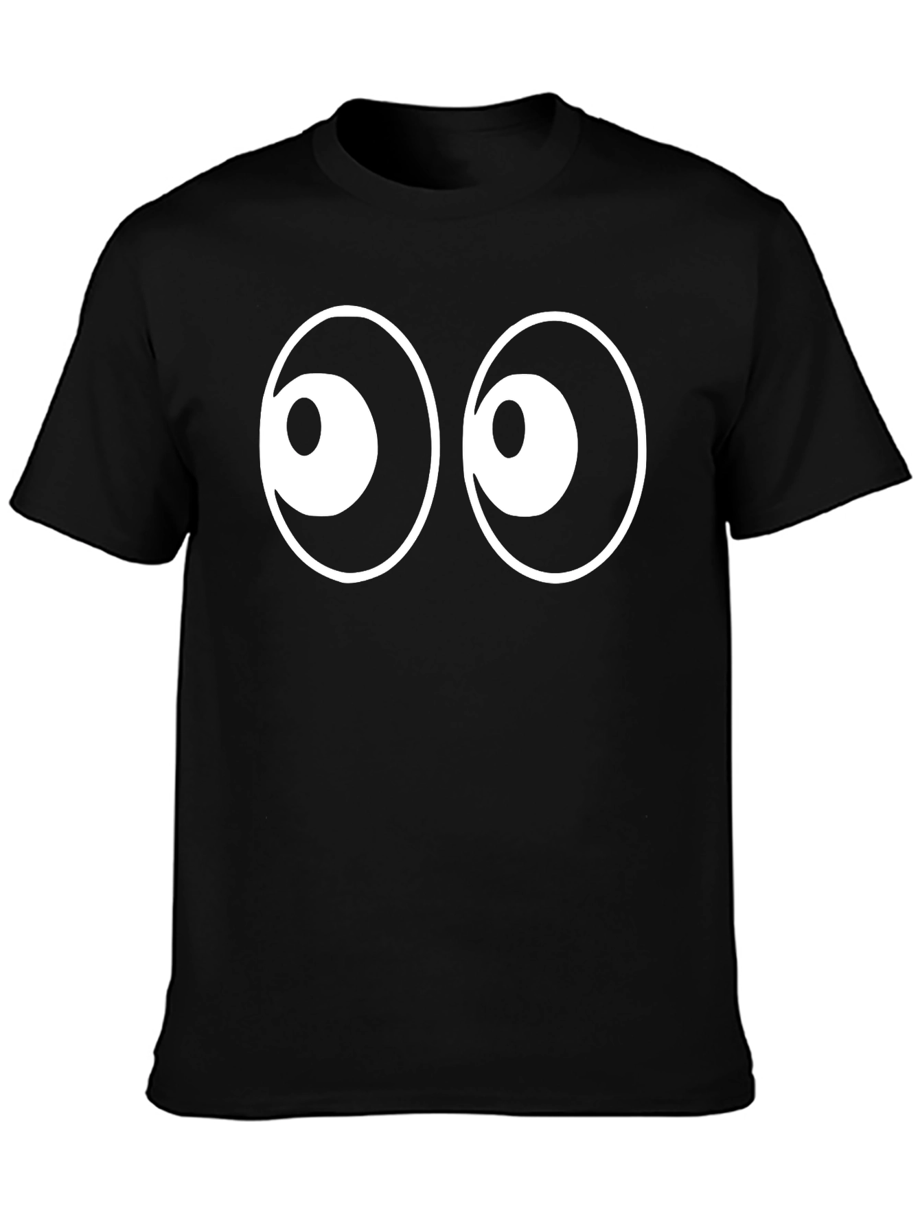 Funny Eyes T-Shirt - Black Cotton Tee