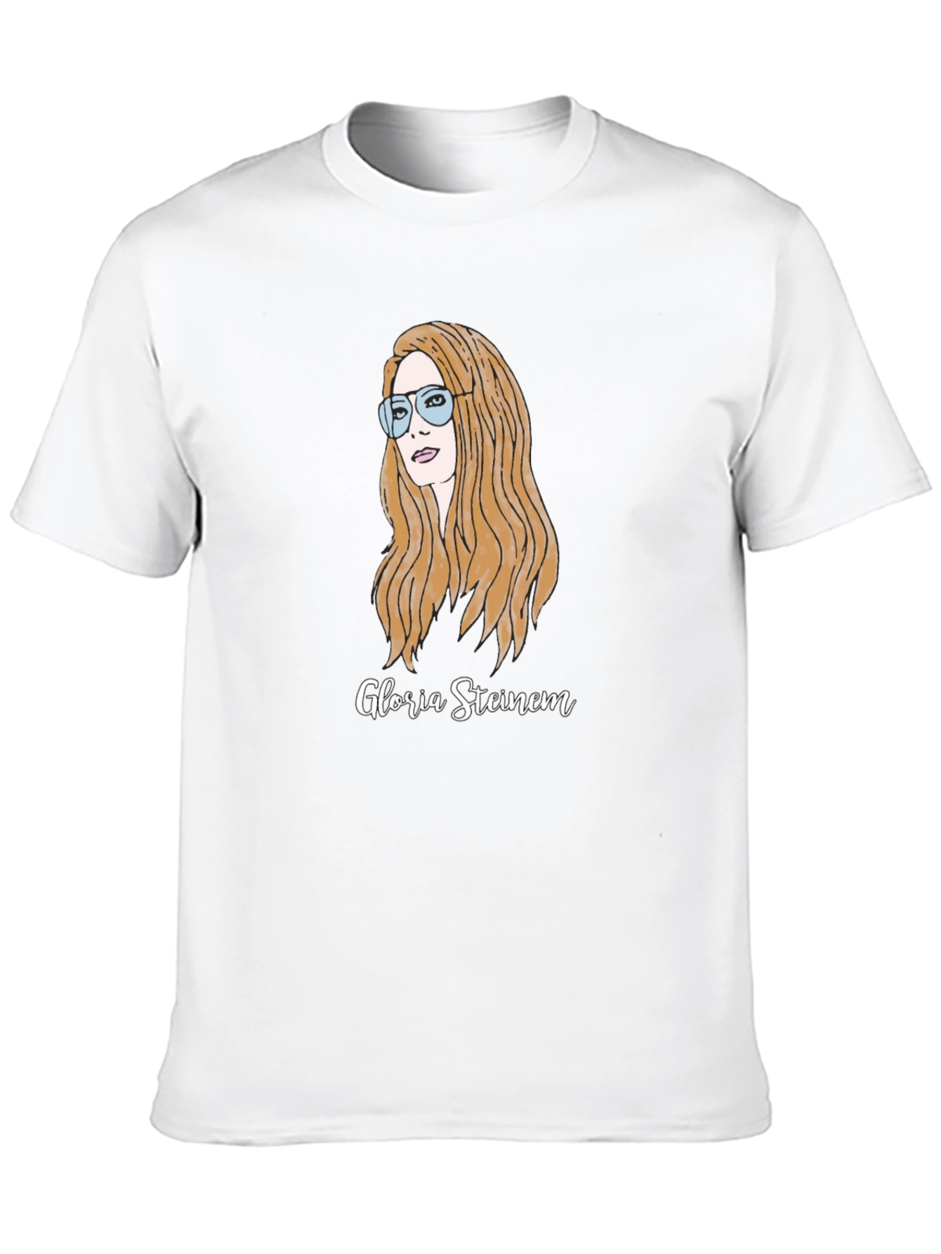 Gloria Steinem Graphic Tee - Black Cotton T-Shirt