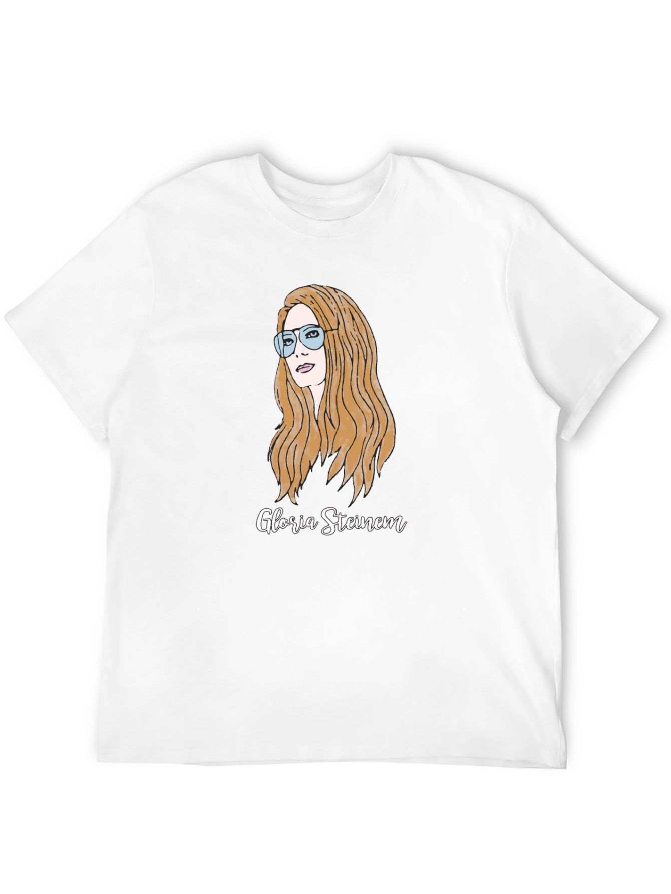 Gloria Steinem Graphic Tee - Black Cotton T-Shirt