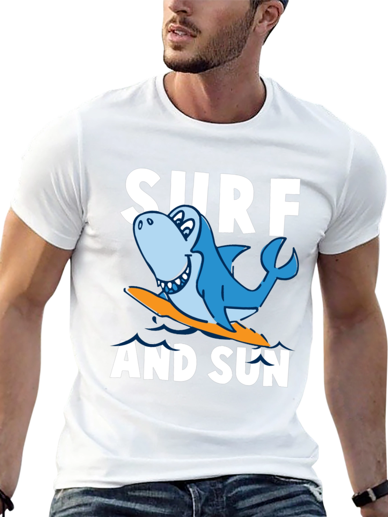 Surf and Sun Shark Graphic T-Shirt