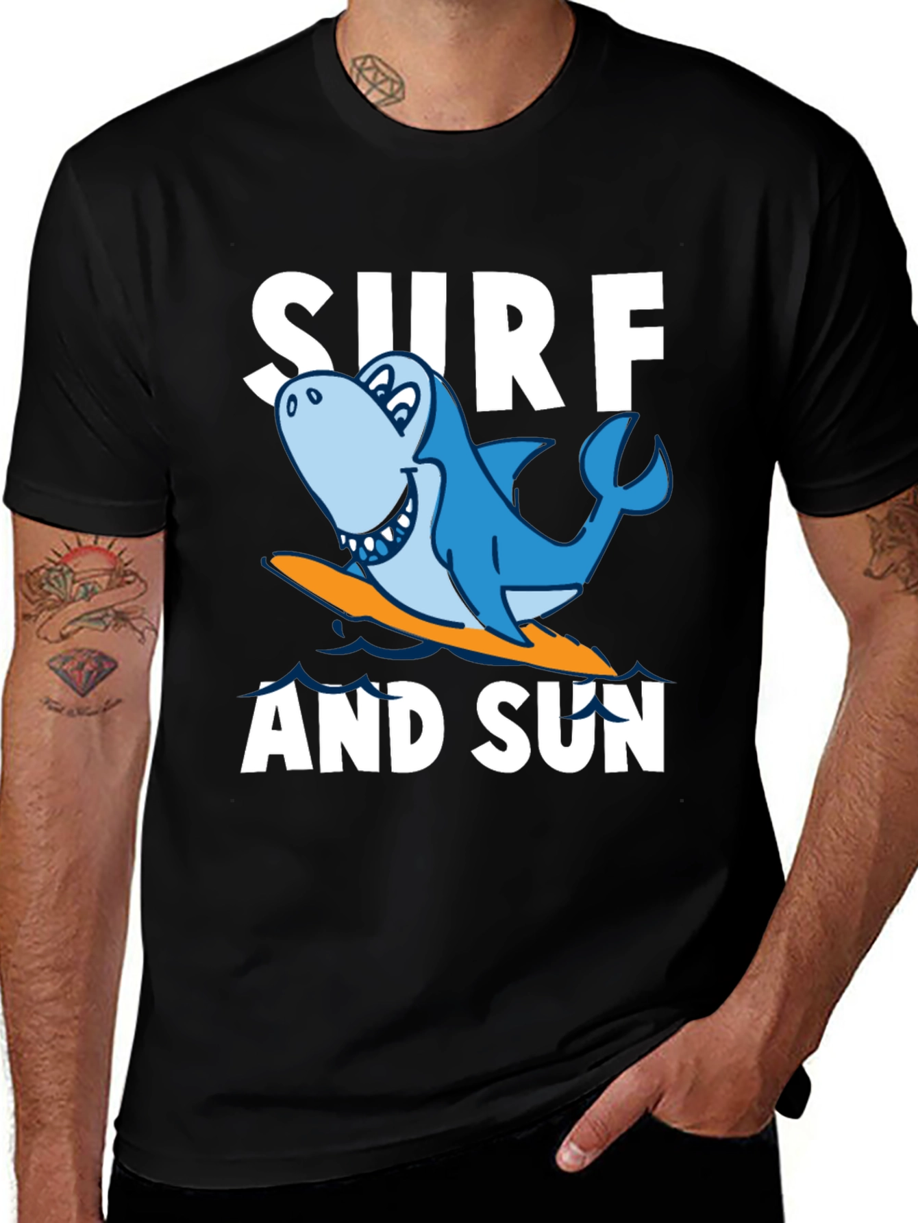 Surf and Sun Shark Graphic T-Shirt