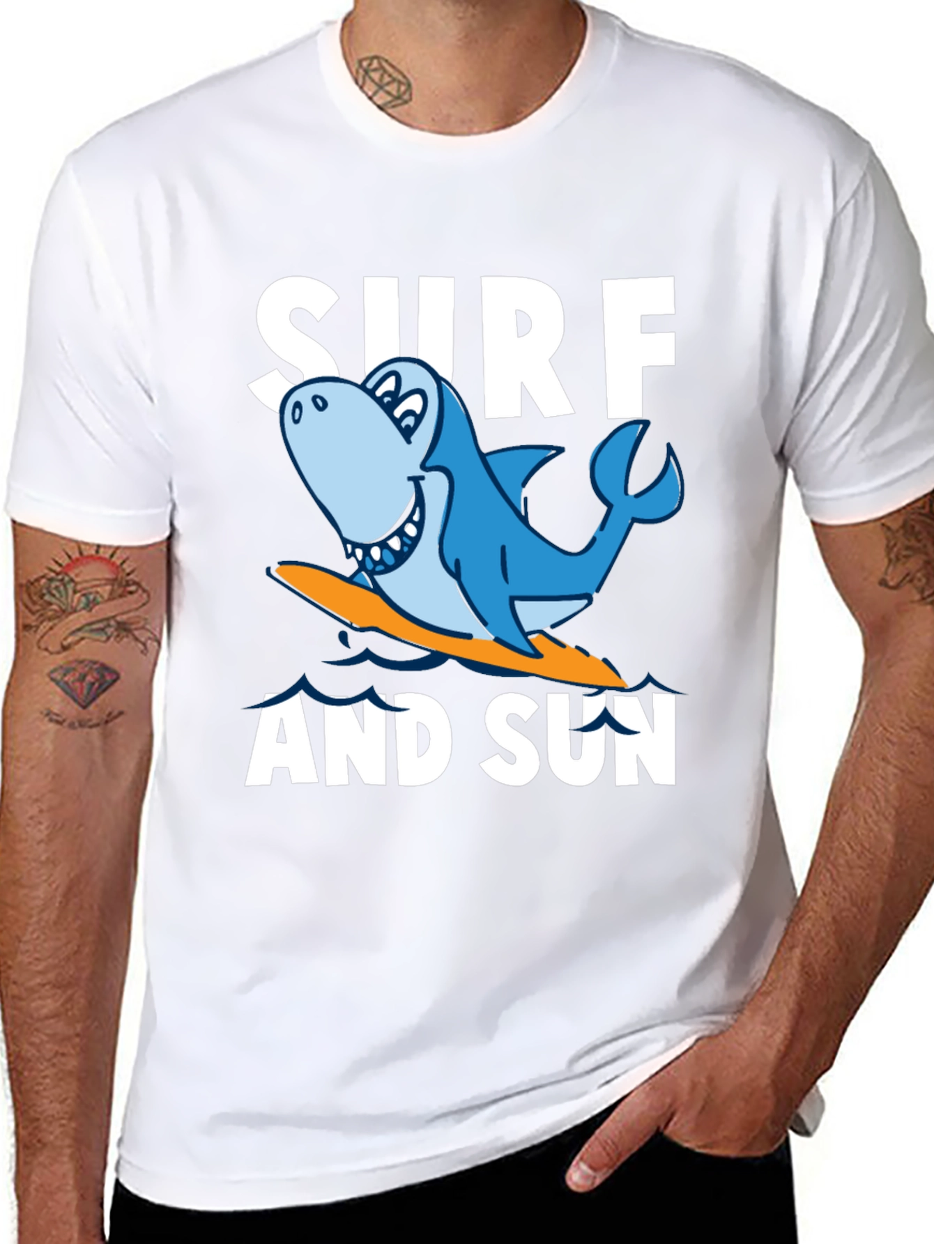Surf and Sun Shark Graphic T-Shirt