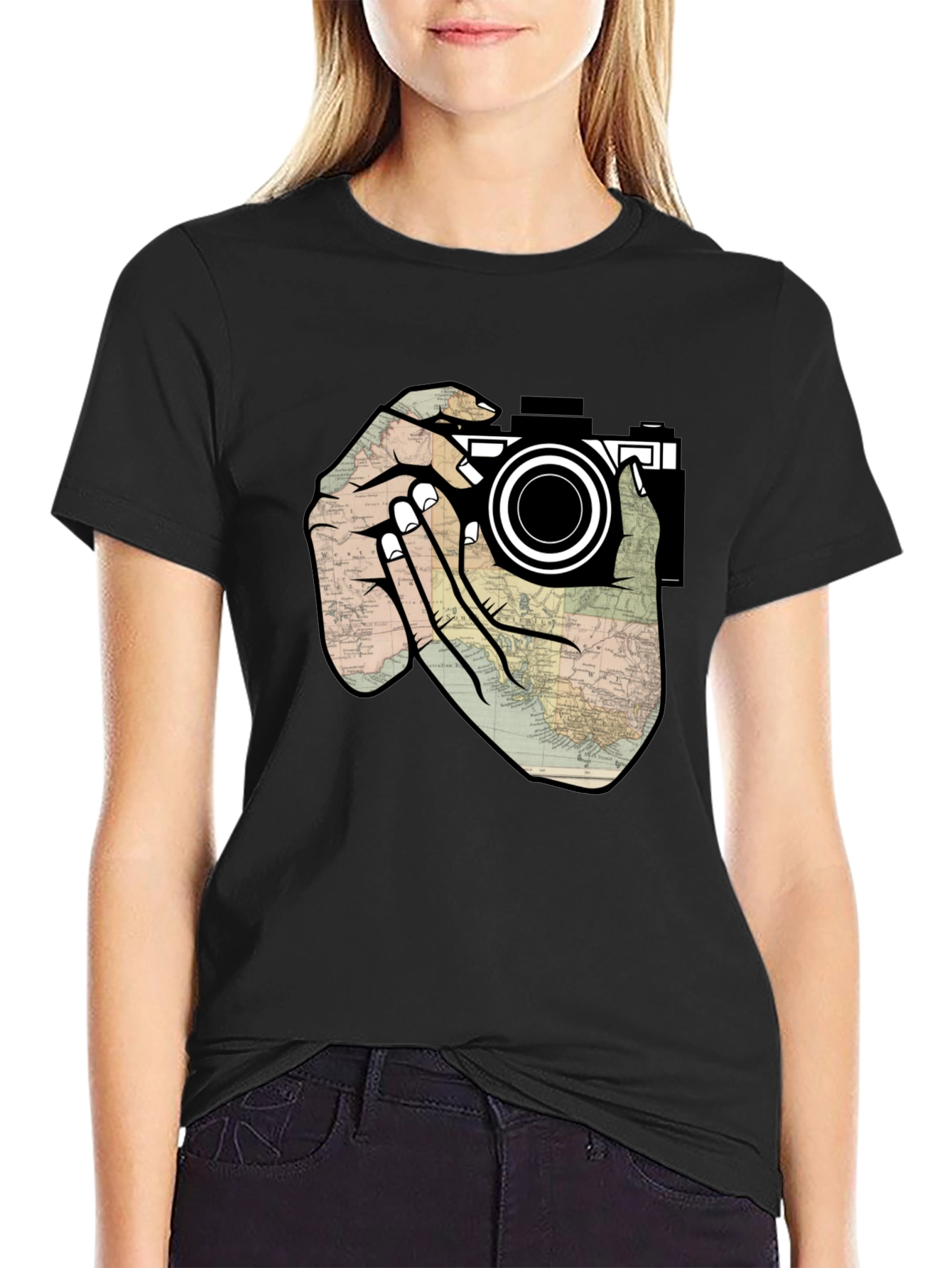 Photographers Map T-Shirt