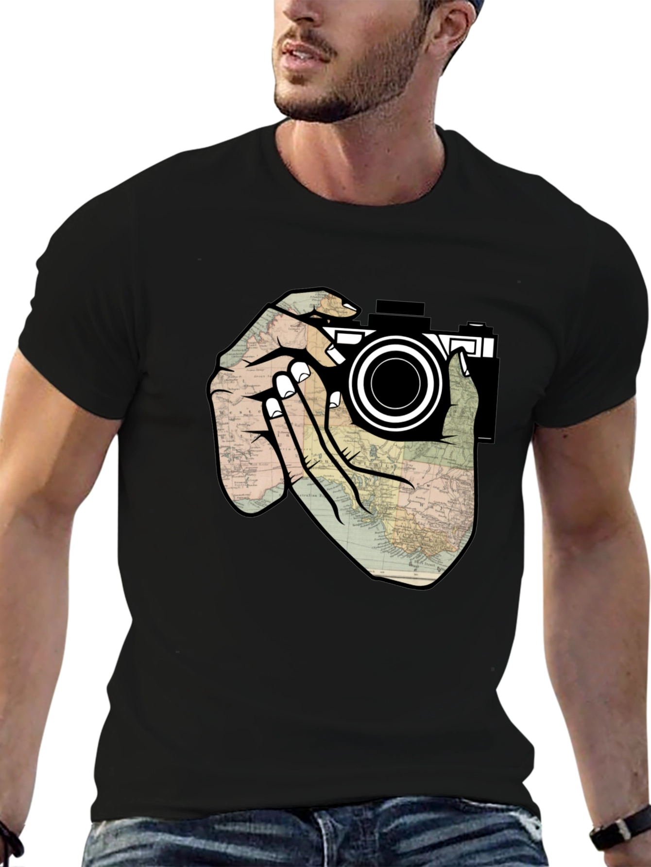 Photographers Map T-Shirt