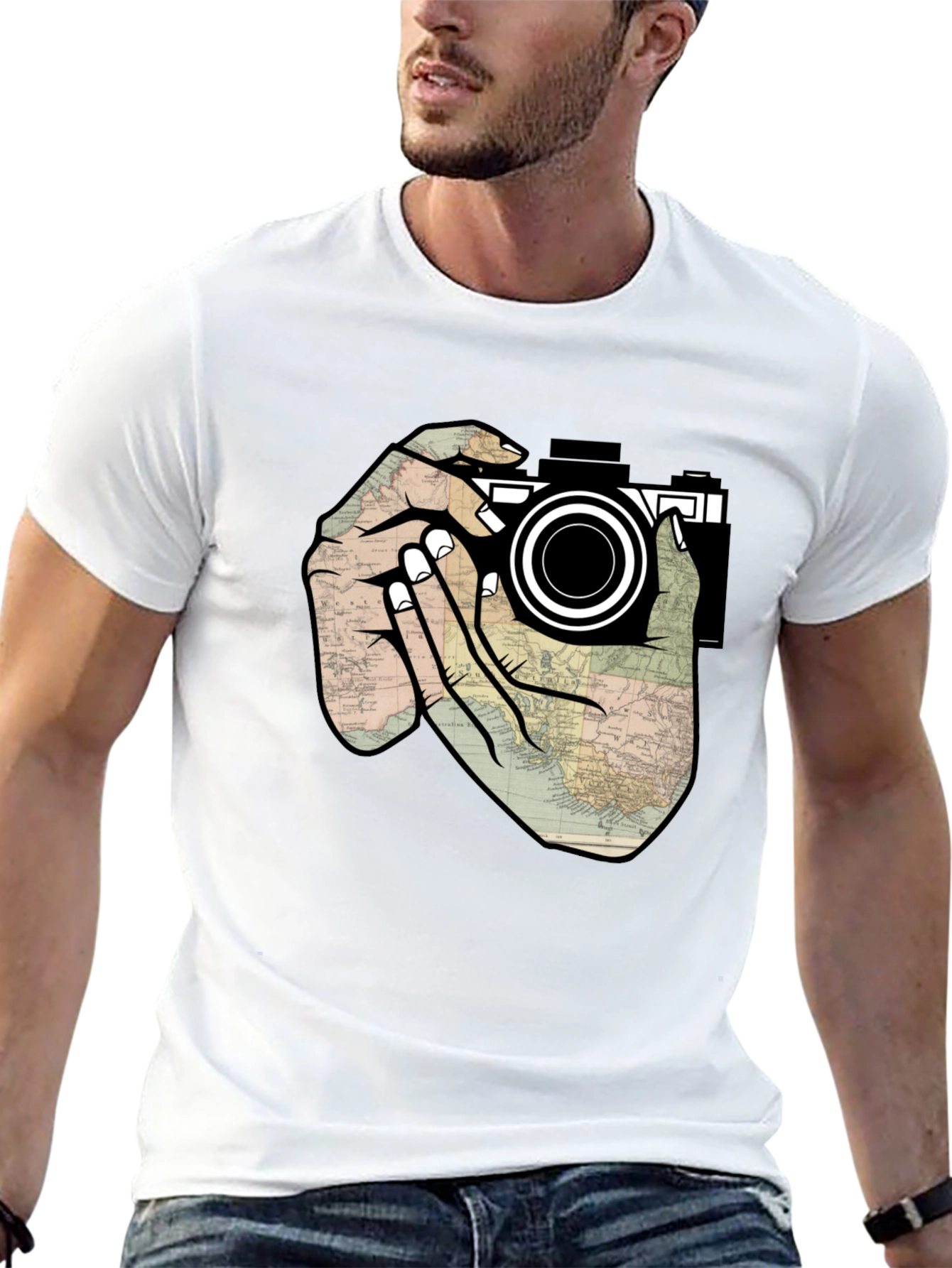 Photographers Map T-Shirt