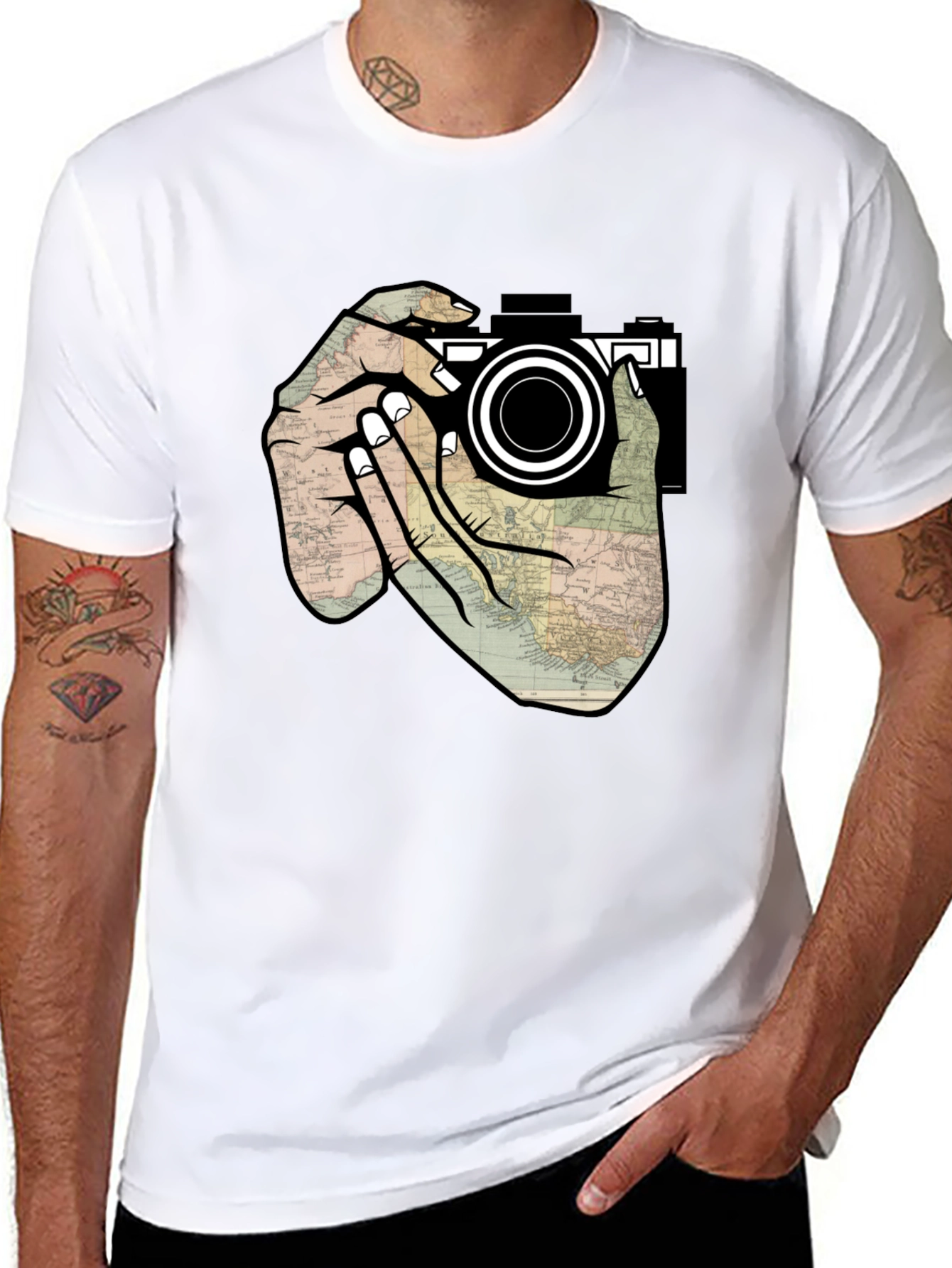 Photographers Map T-Shirt