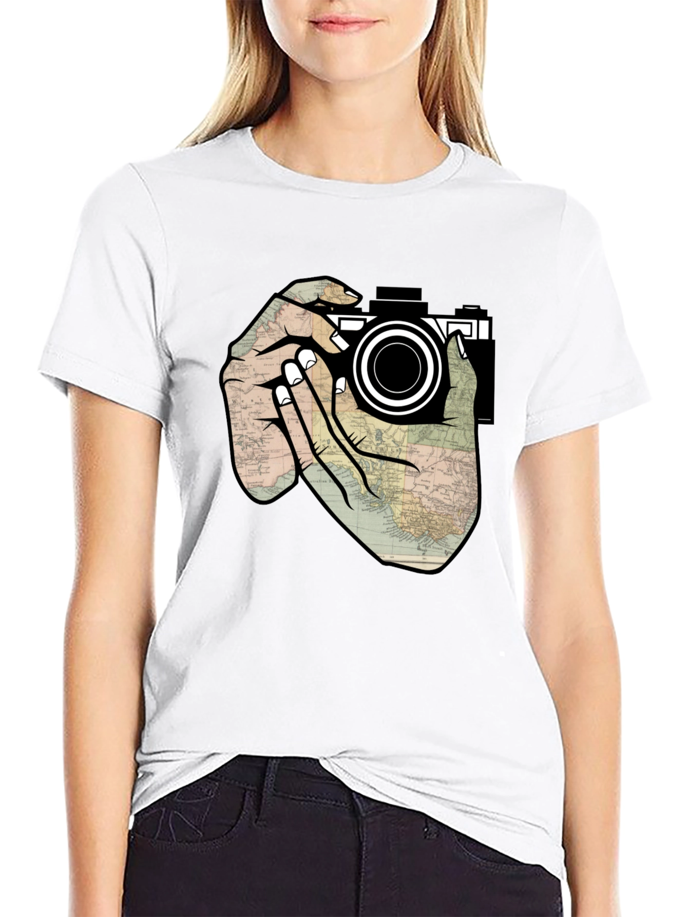 Photographers Map T-Shirt
