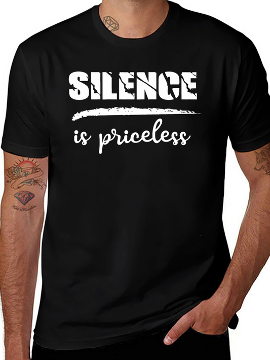 Silence is Priceless Black T-Shirt