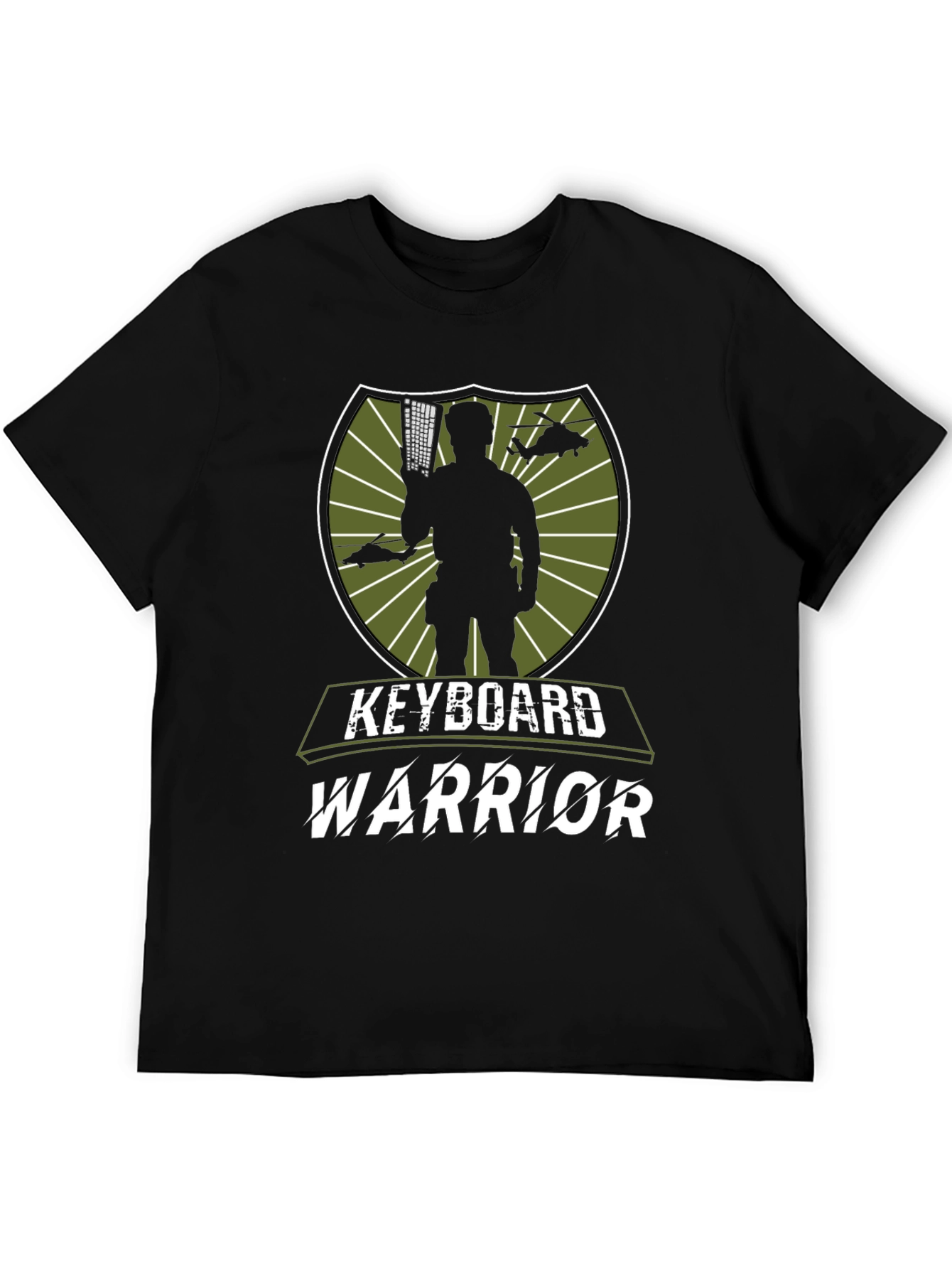 Keyboard Warrior Graphic Tee - Mens Black T-Shirt