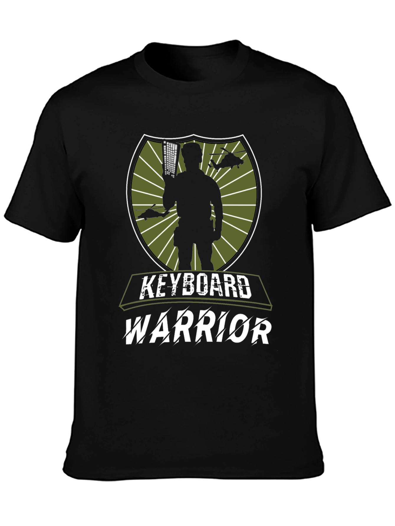 Keyboard Warrior Graphic Tee - Mens Black T-Shirt