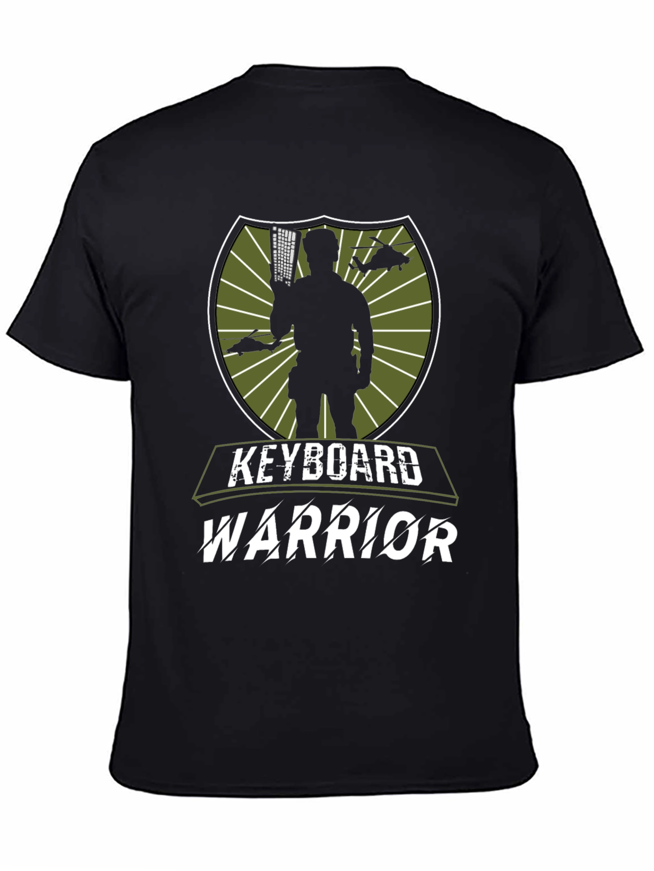 Keyboard Warrior Graphic Tee - Mens Black T-Shirt
