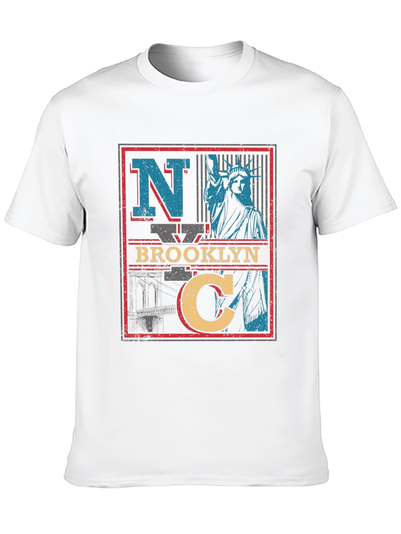 NYC Brooklyn Statue of Liberty Graphic T-Shirt