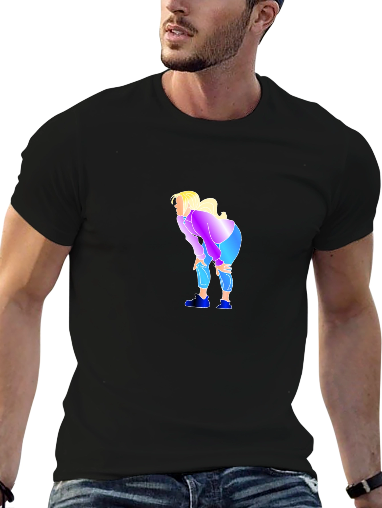 Humorous Graphic Tee - Tired Meme Shirt