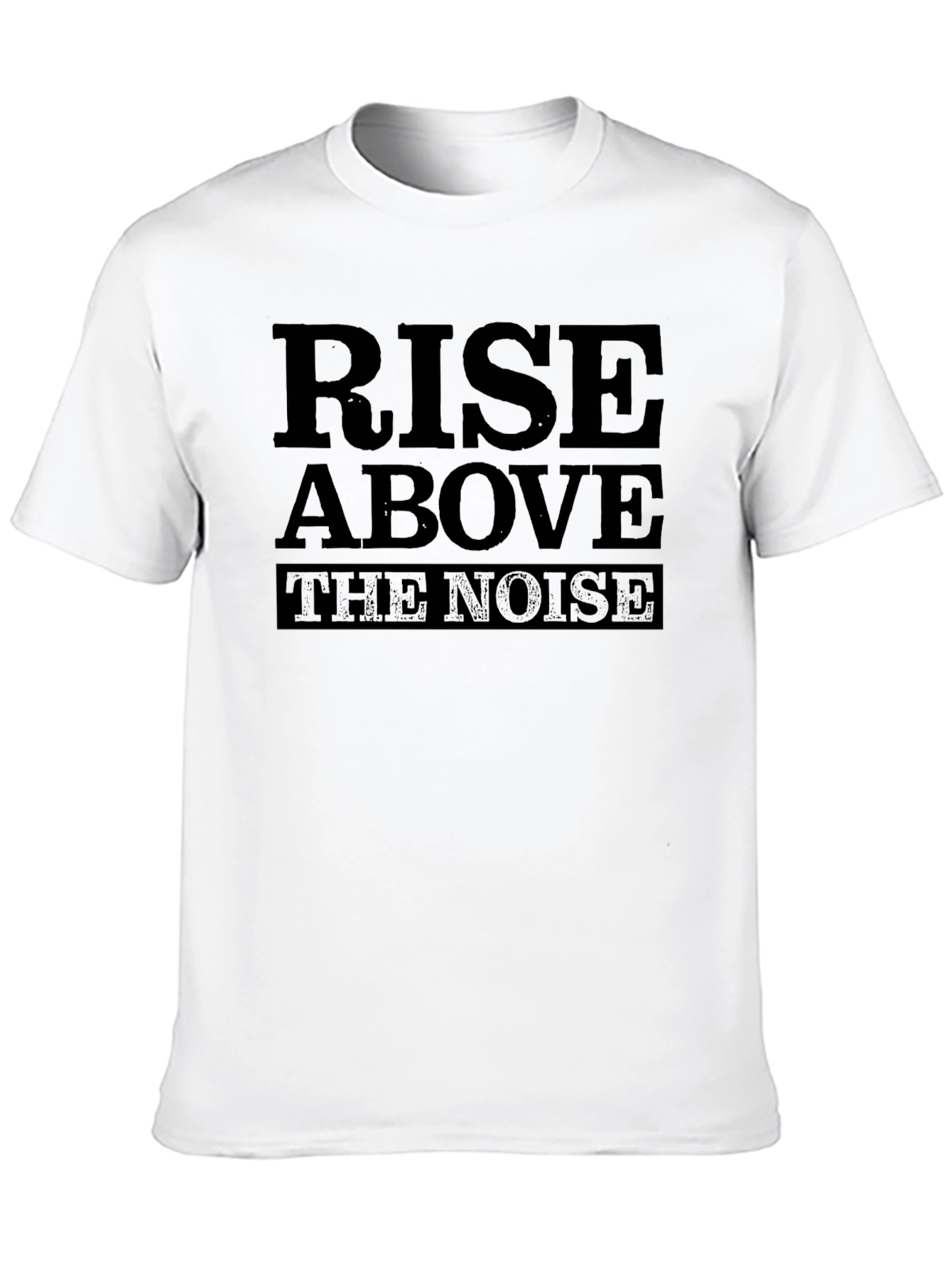 Rise Above the Noise Graphic T-Shirt - Black