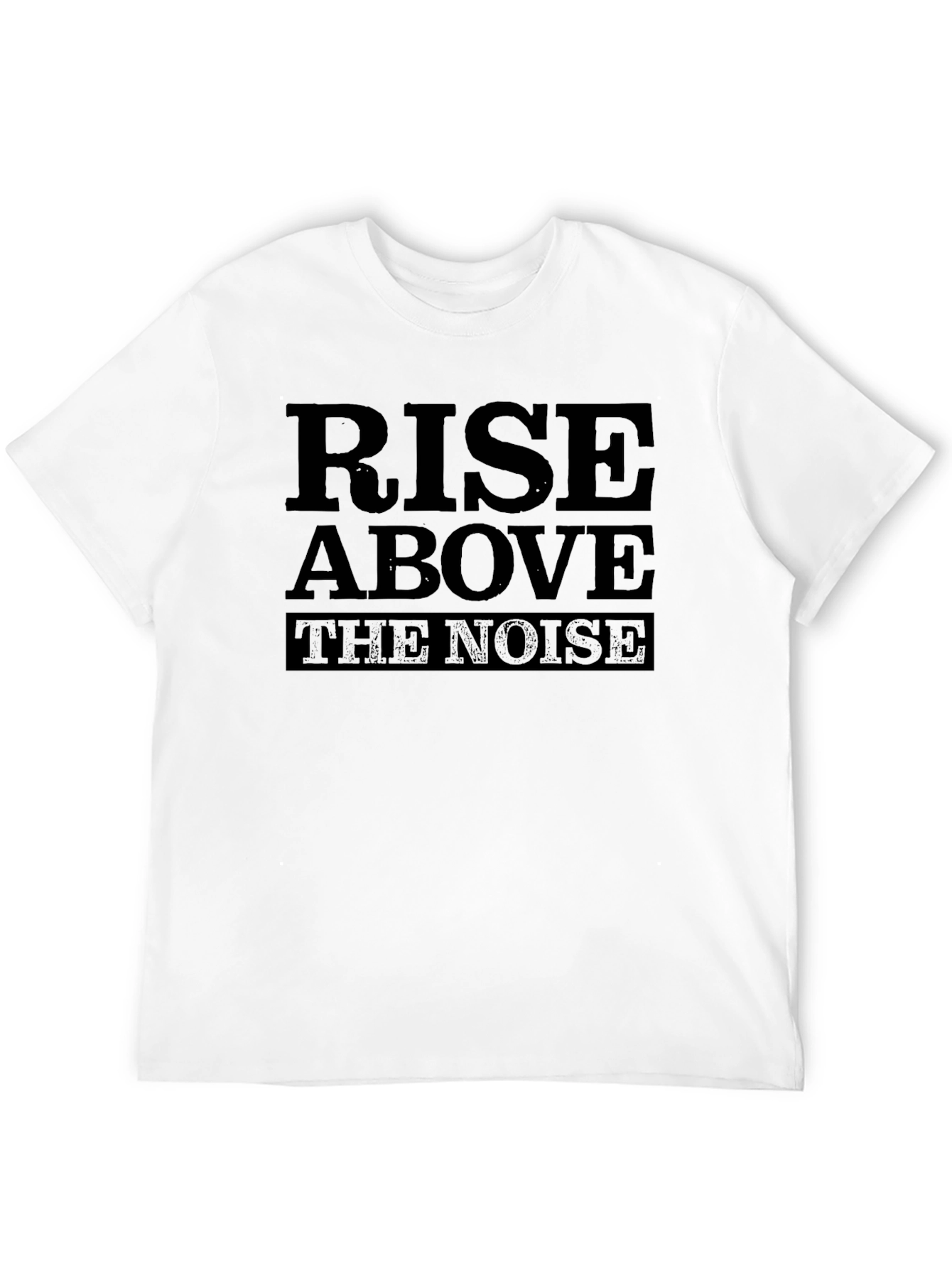 Rise Above the Noise Graphic T-Shirt - Black