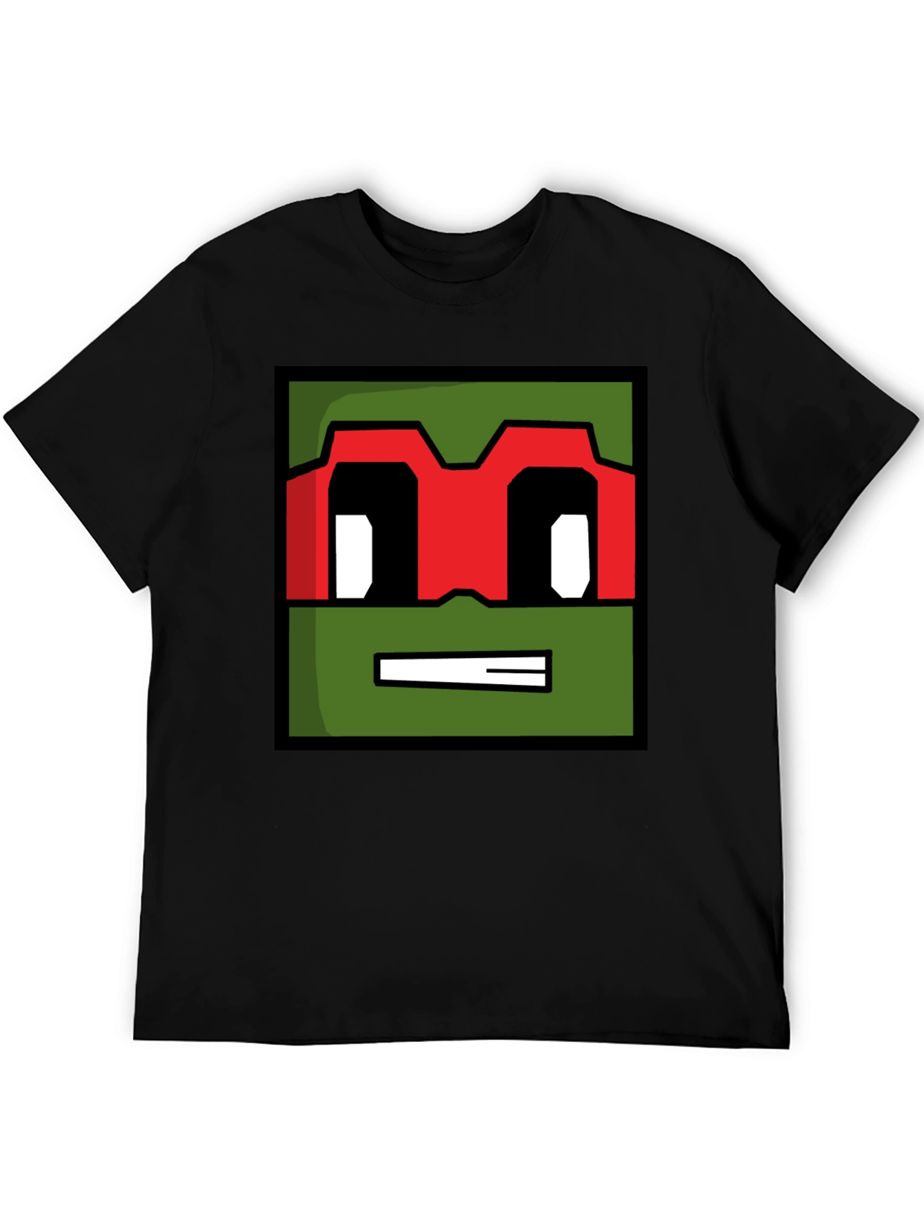 Pixelated Ninja Turtle Graphic Tee - Black