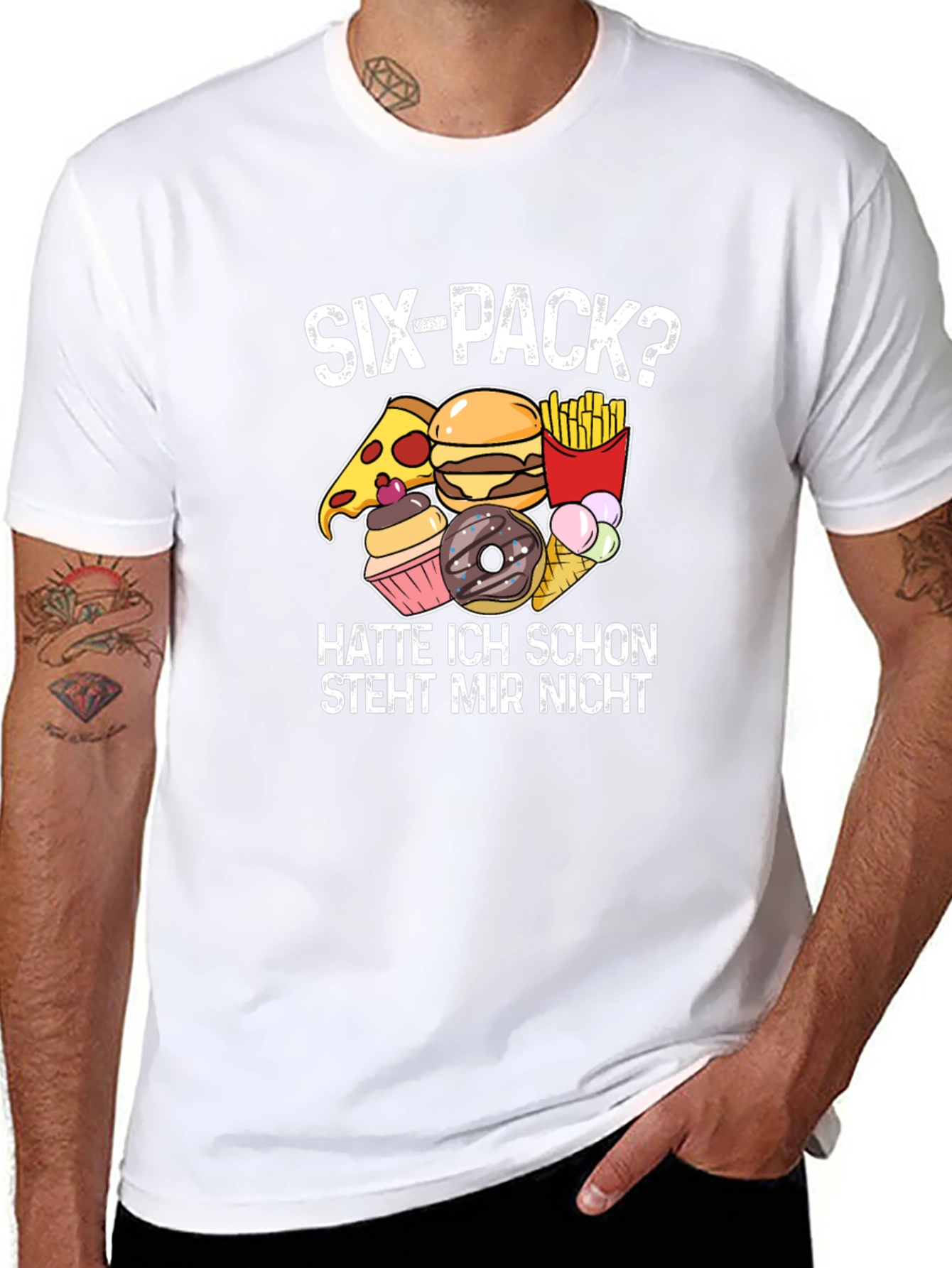 Six-Pack? Food Graphic T-Shirt