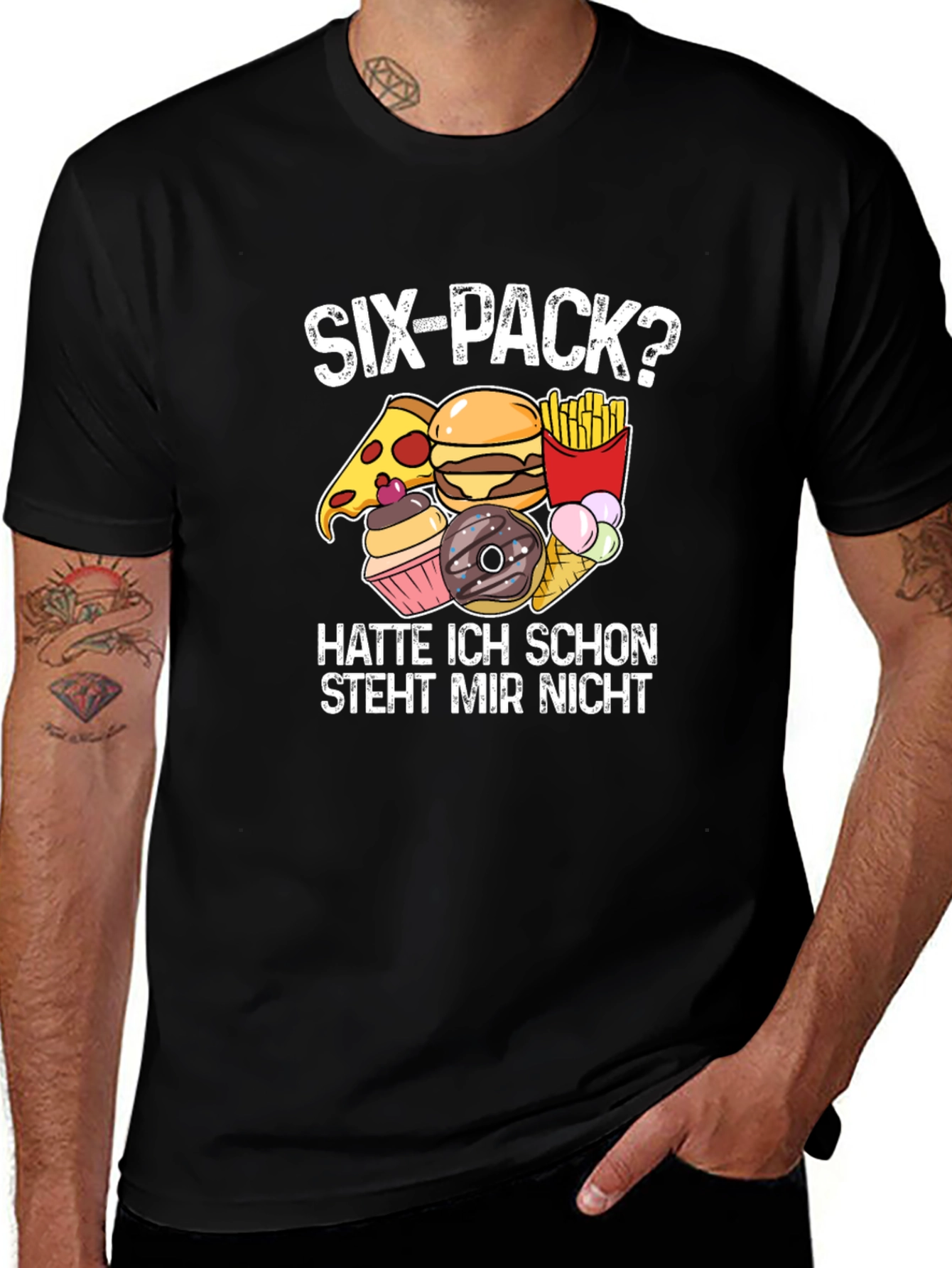 Six-Pack? Food Graphic T-Shirt
