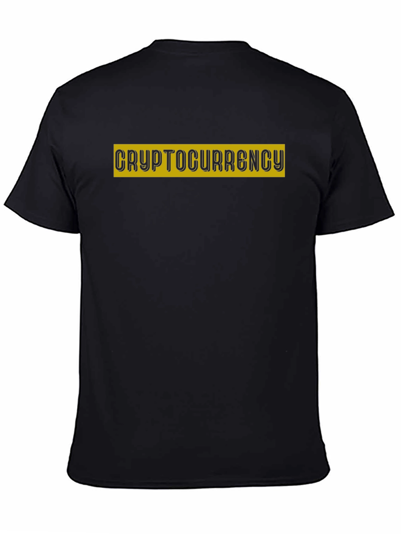Cryptocurrency Black Graphic Tee Shirt