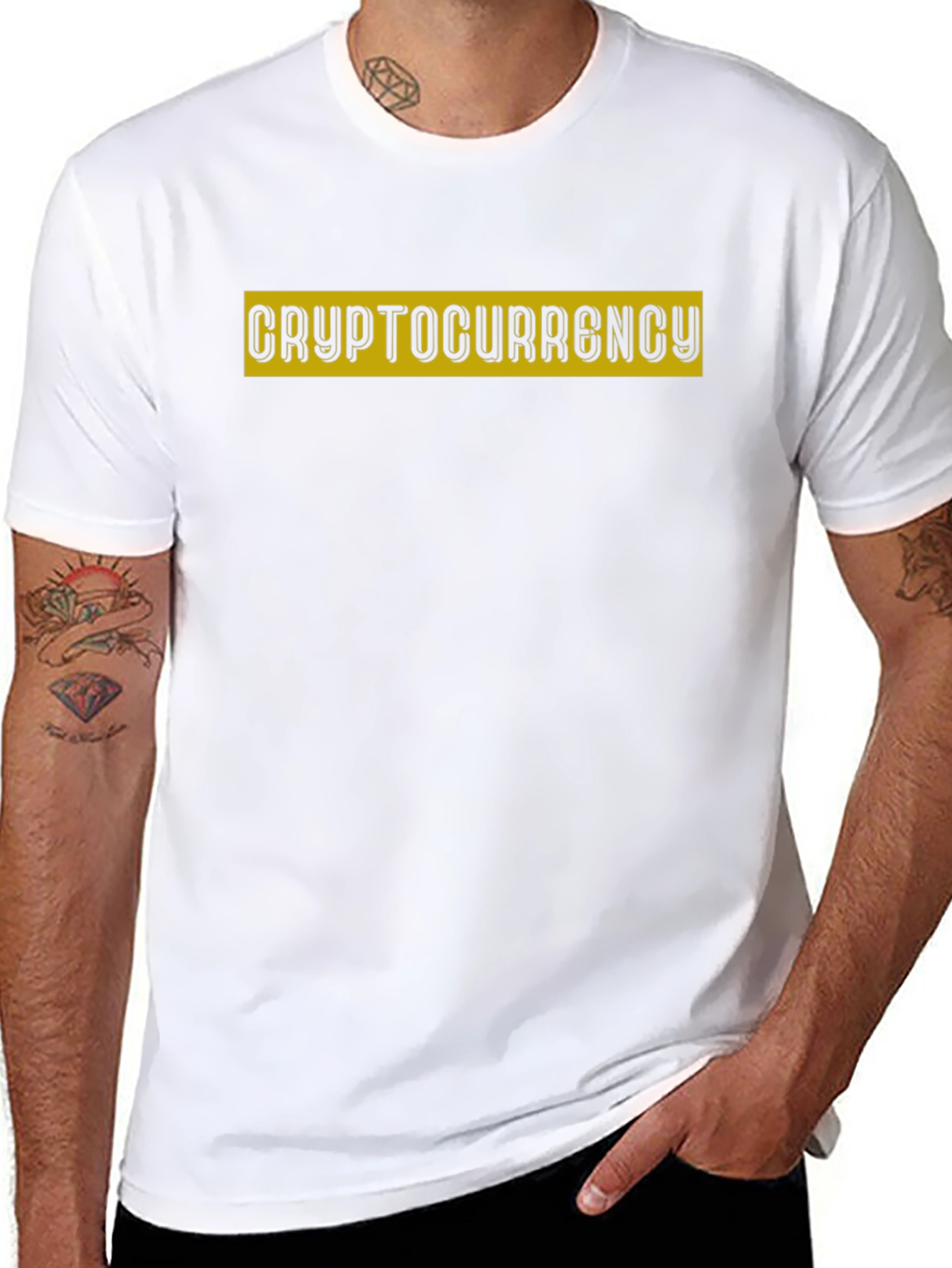 Cryptocurrency Black Graphic Tee Shirt