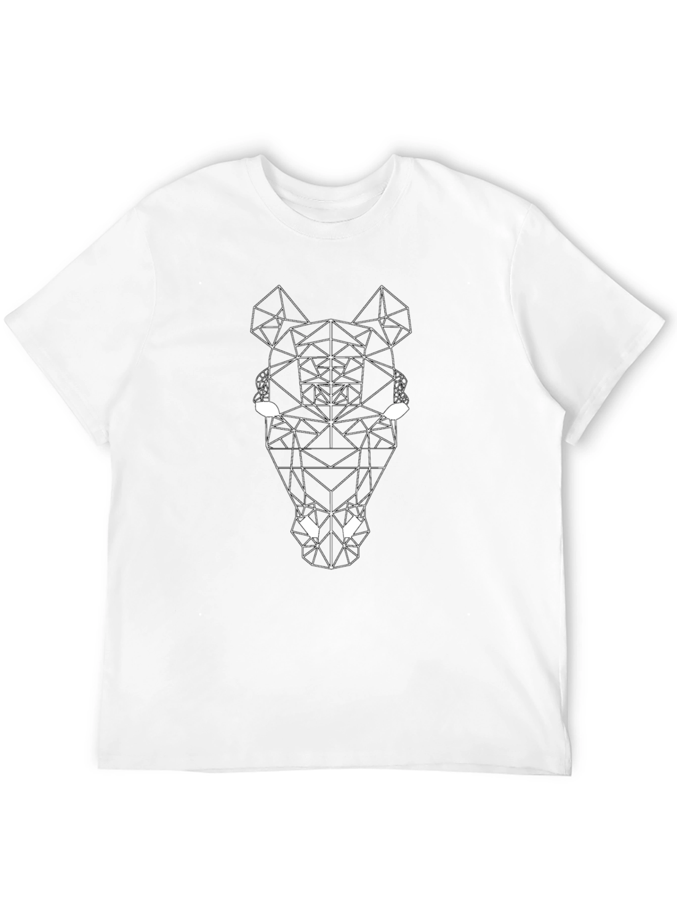 Geometric Horse Tee - Modern Art Graphic T-Shirt