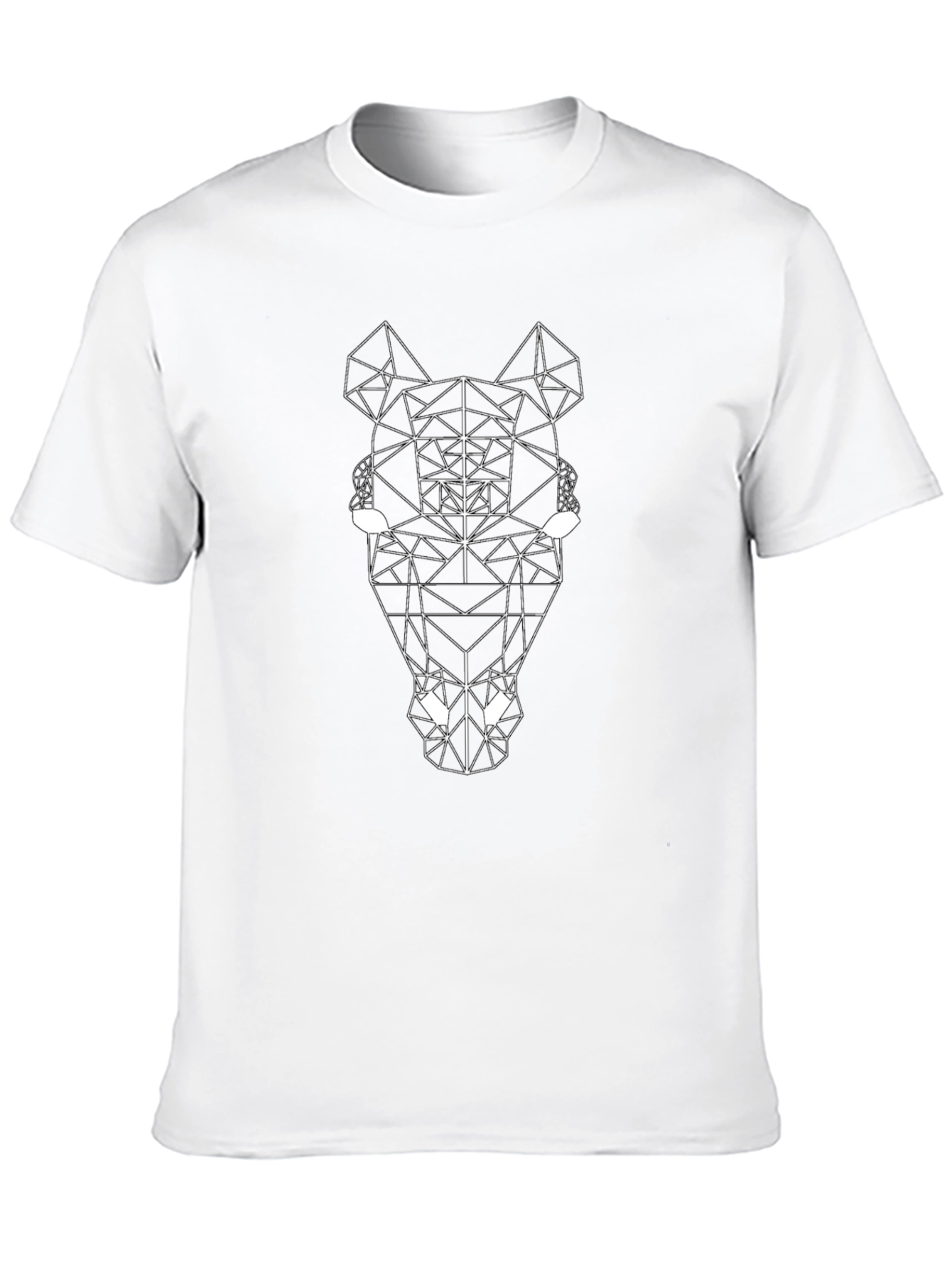 Geometric Horse Tee - Modern Art Graphic T-Shirt