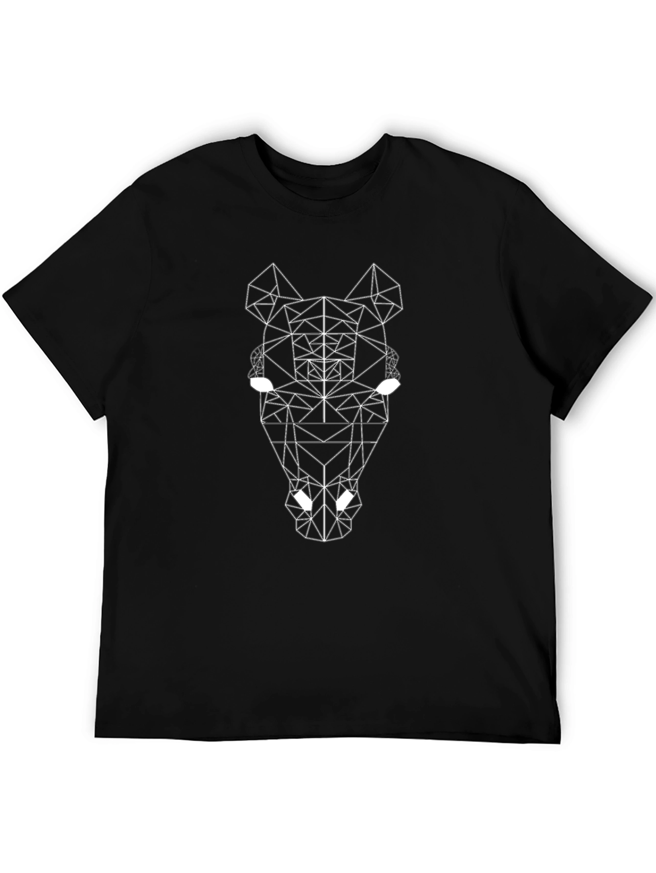 Geometric Horse Tee - Modern Art Graphic T-Shirt