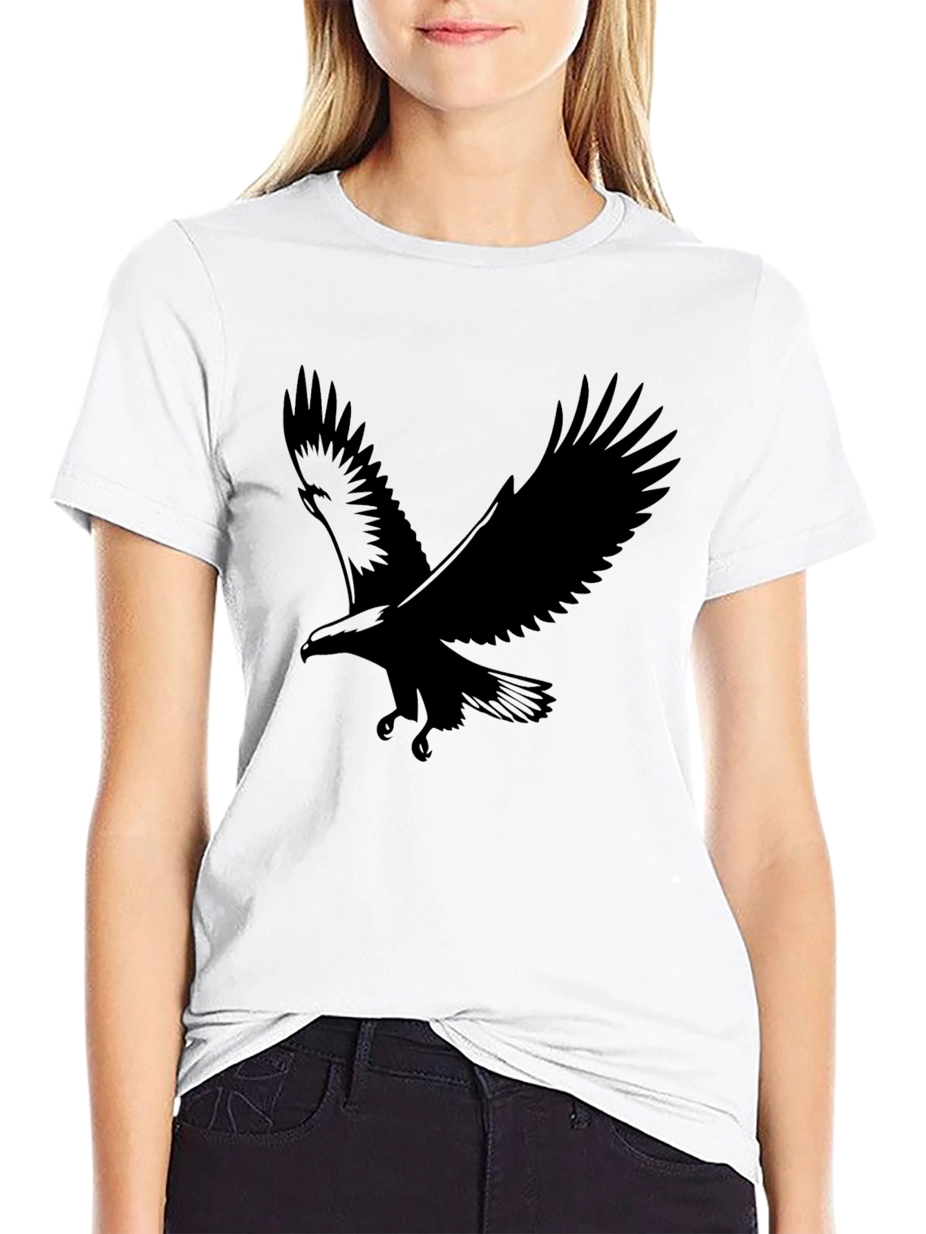 Black Eagle Graphic T-Shirt - Mens Casual Tee