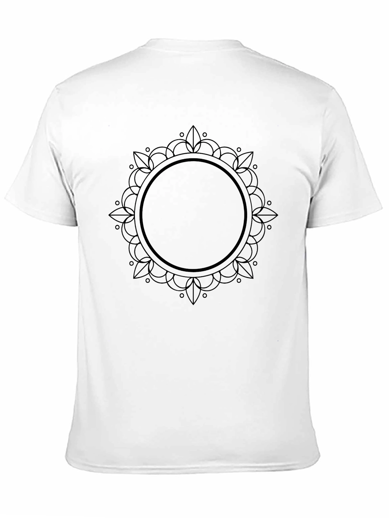 Black Mandala Graphic Print T-Shirt