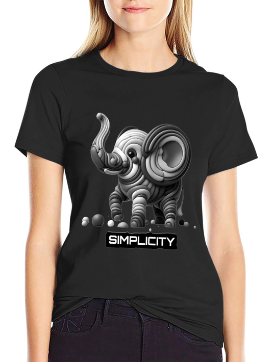 Unique Elephant Simplicity Graphic Tee