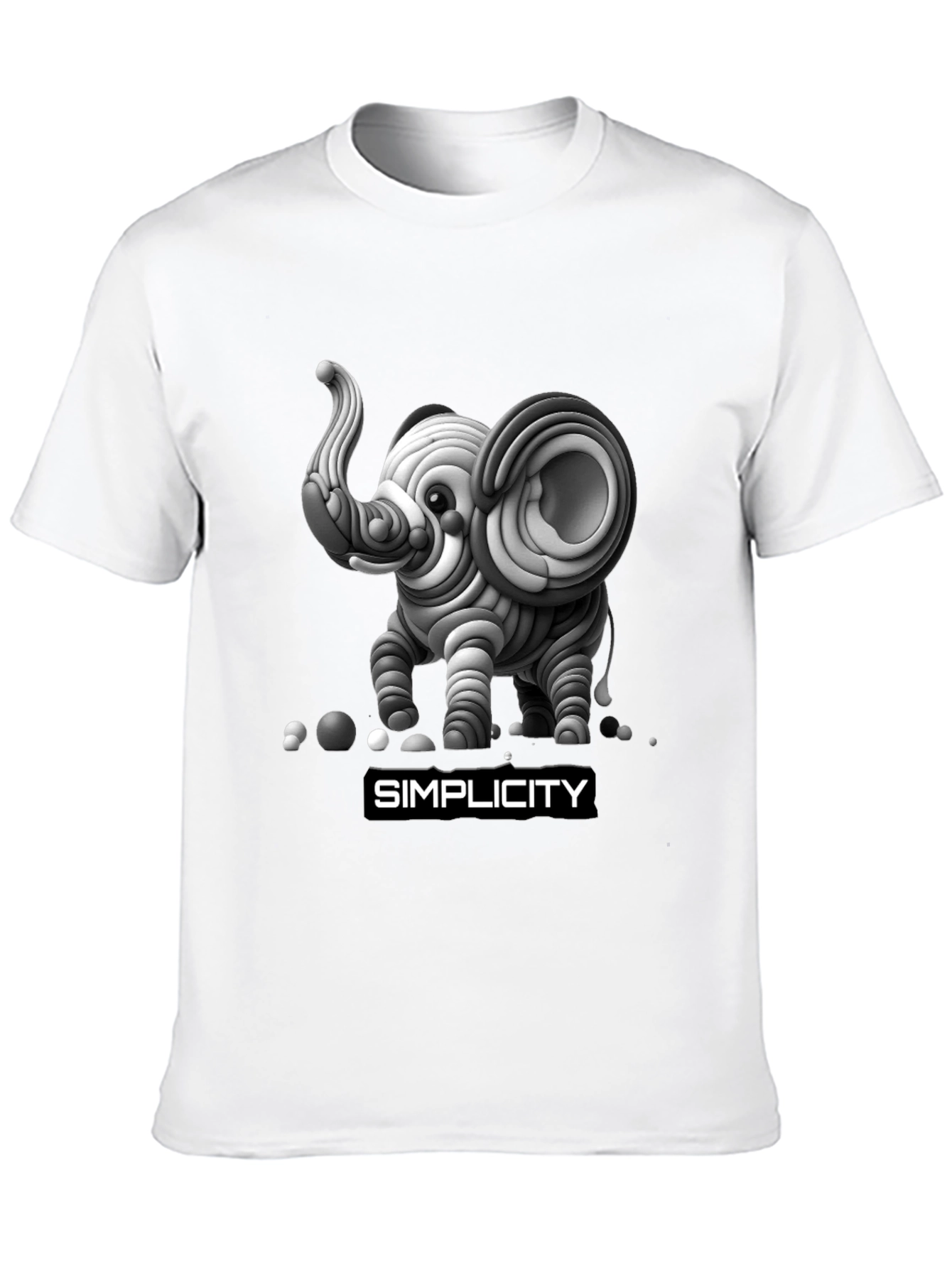 Unique Elephant Simplicity Graphic Tee