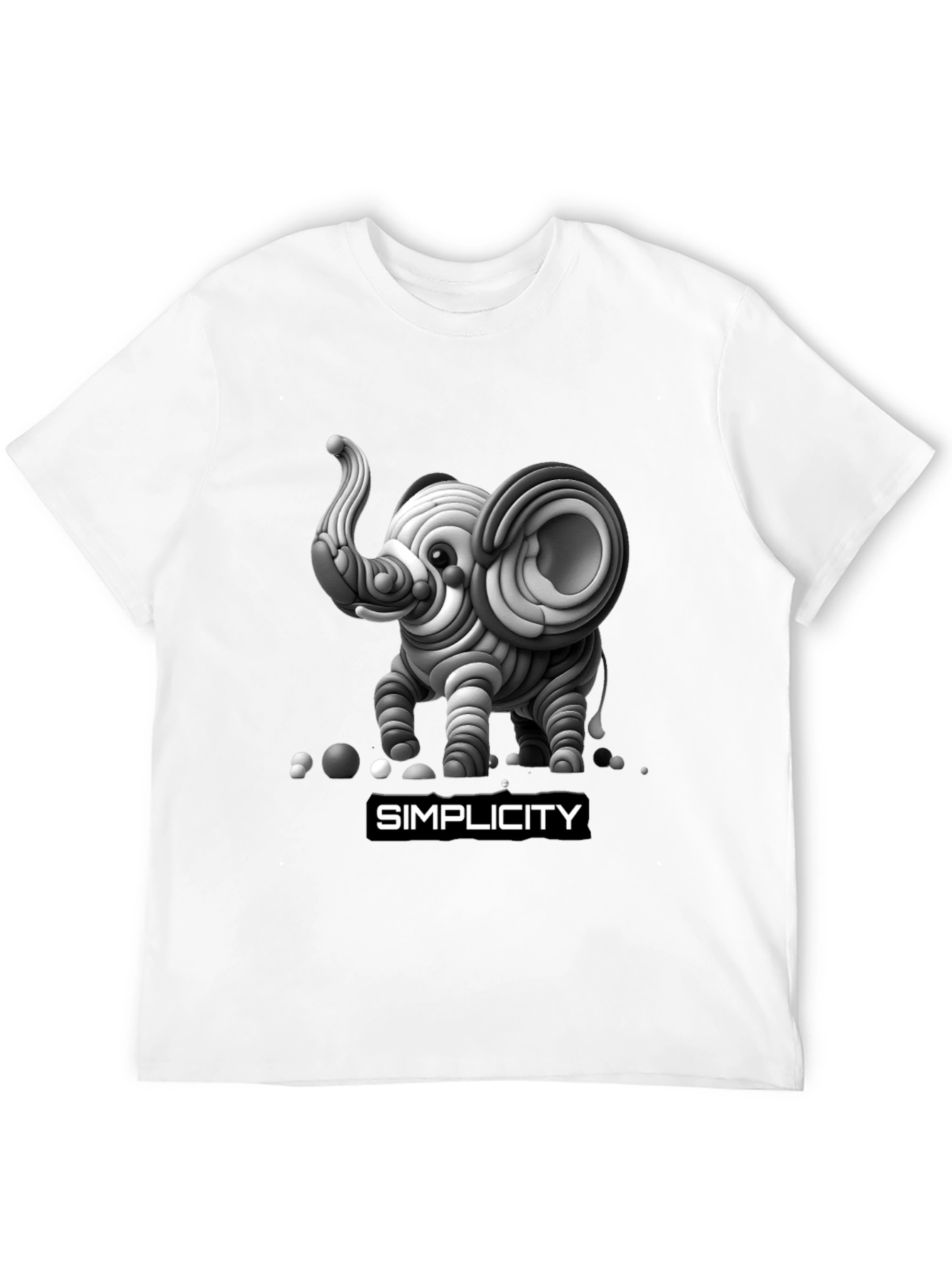 Unique Elephant Simplicity Graphic Tee