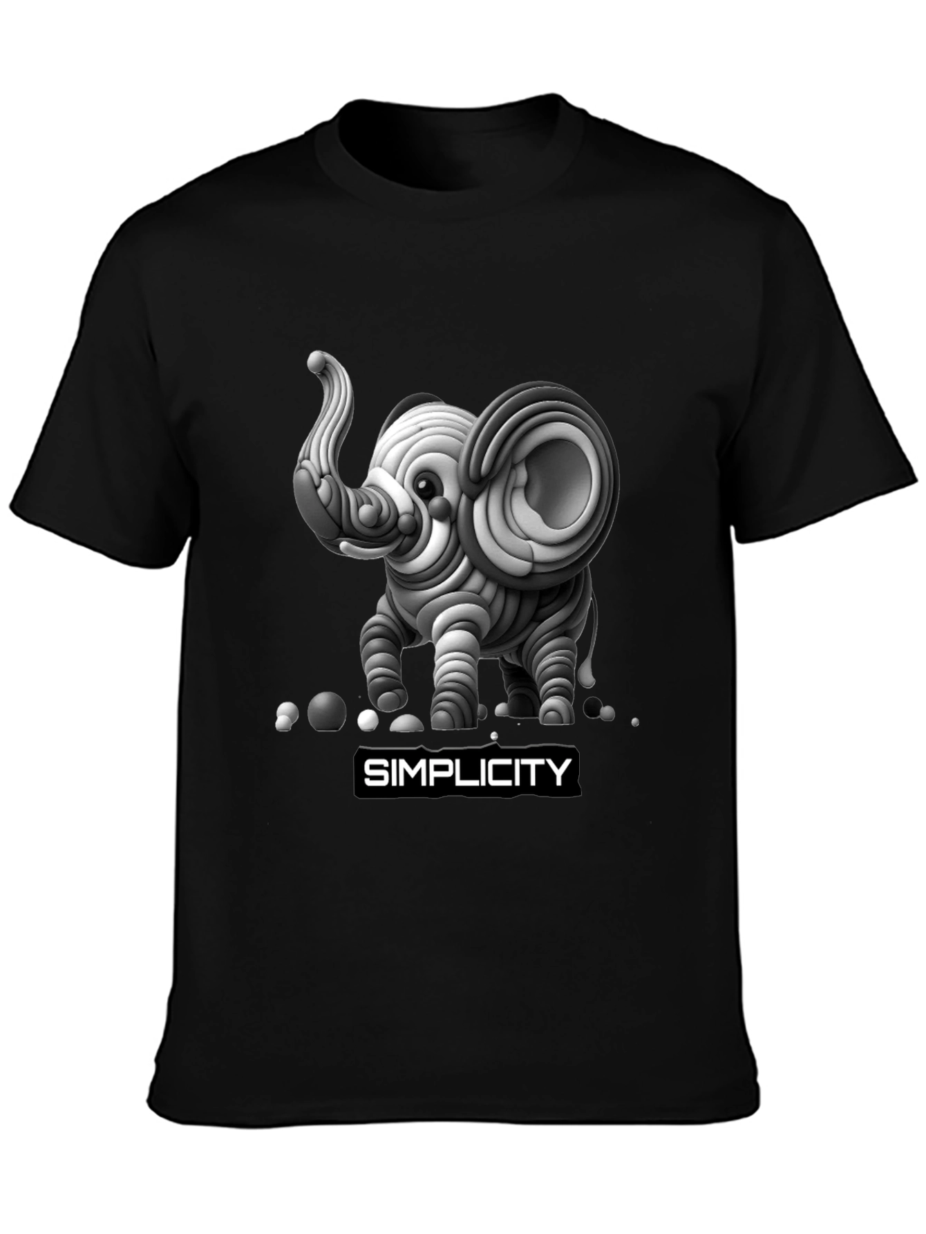 Unique Elephant Simplicity Graphic Tee