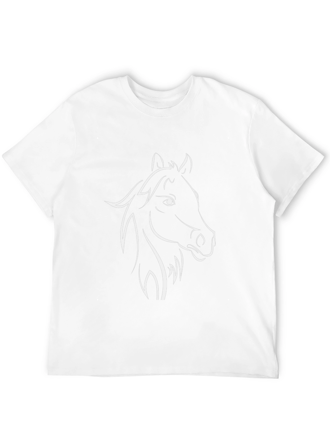 Black Tee with Horse Graphic