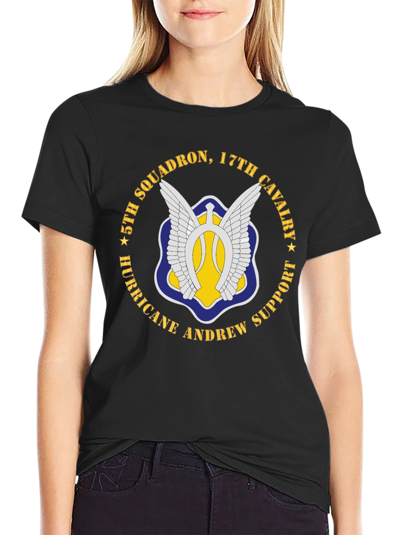 5th Squadron 17th Cavalry Hurricane Andrew Support T-Shirt