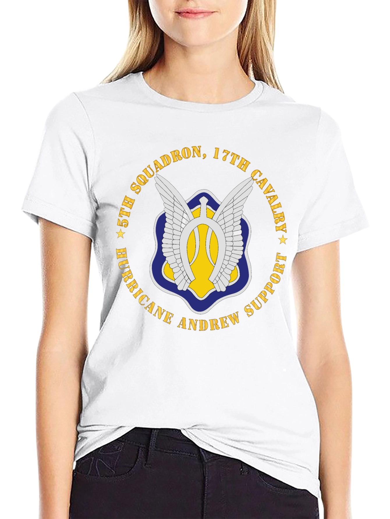 5th Squadron 17th Cavalry Hurricane Andrew Support T-Shirt