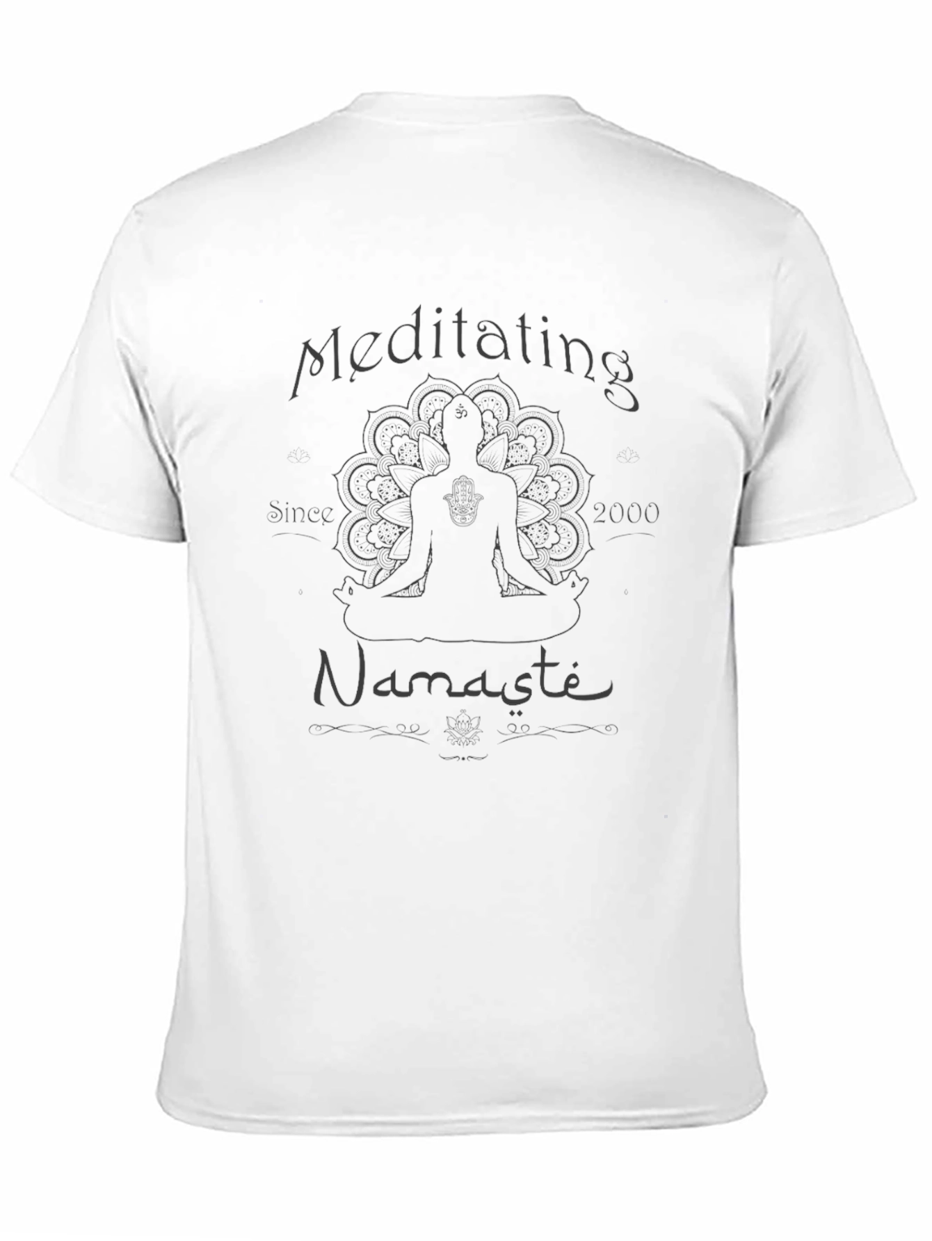 Meditating Since 2000 Black T-Shirt