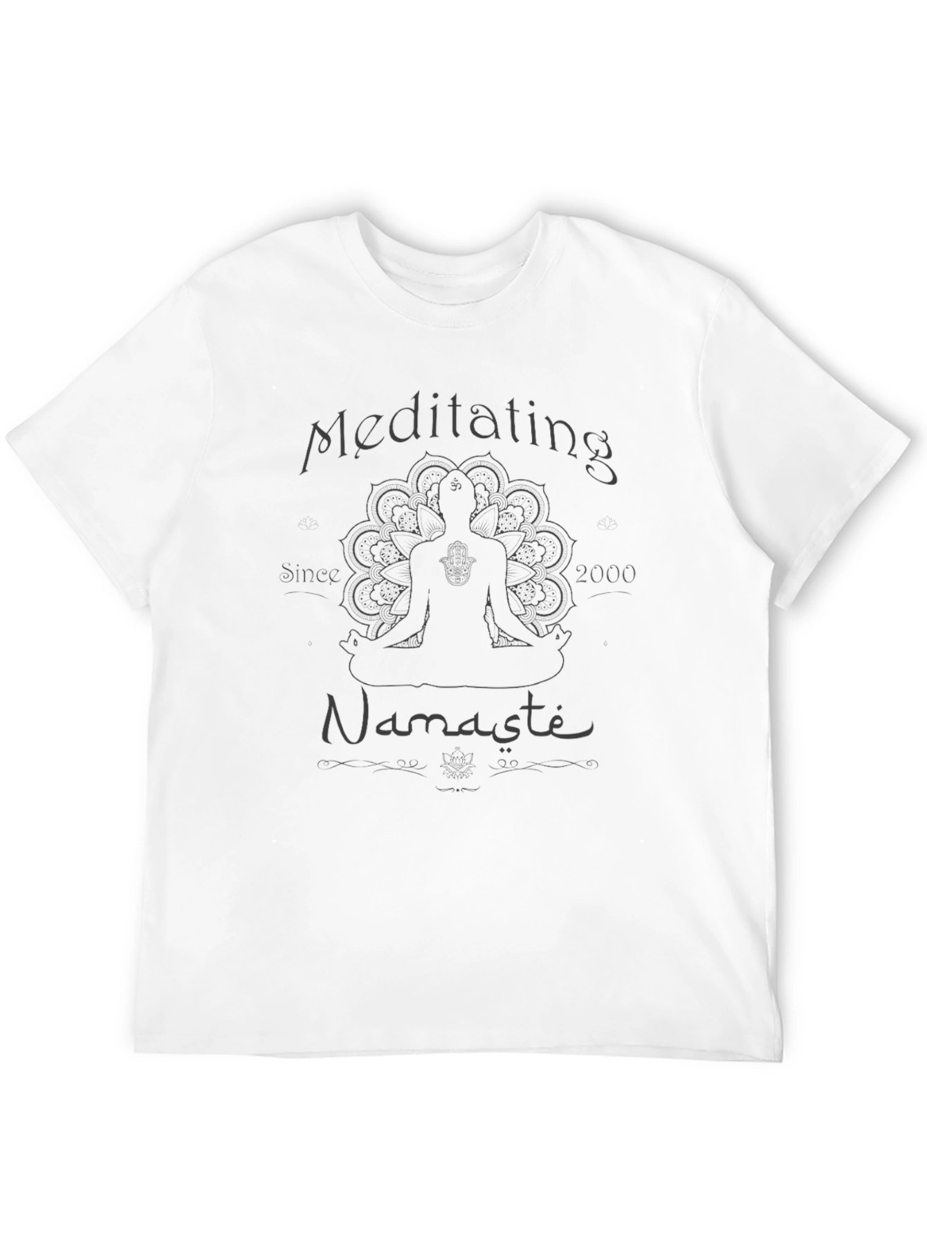 Meditating Since 2000 Black T-Shirt
