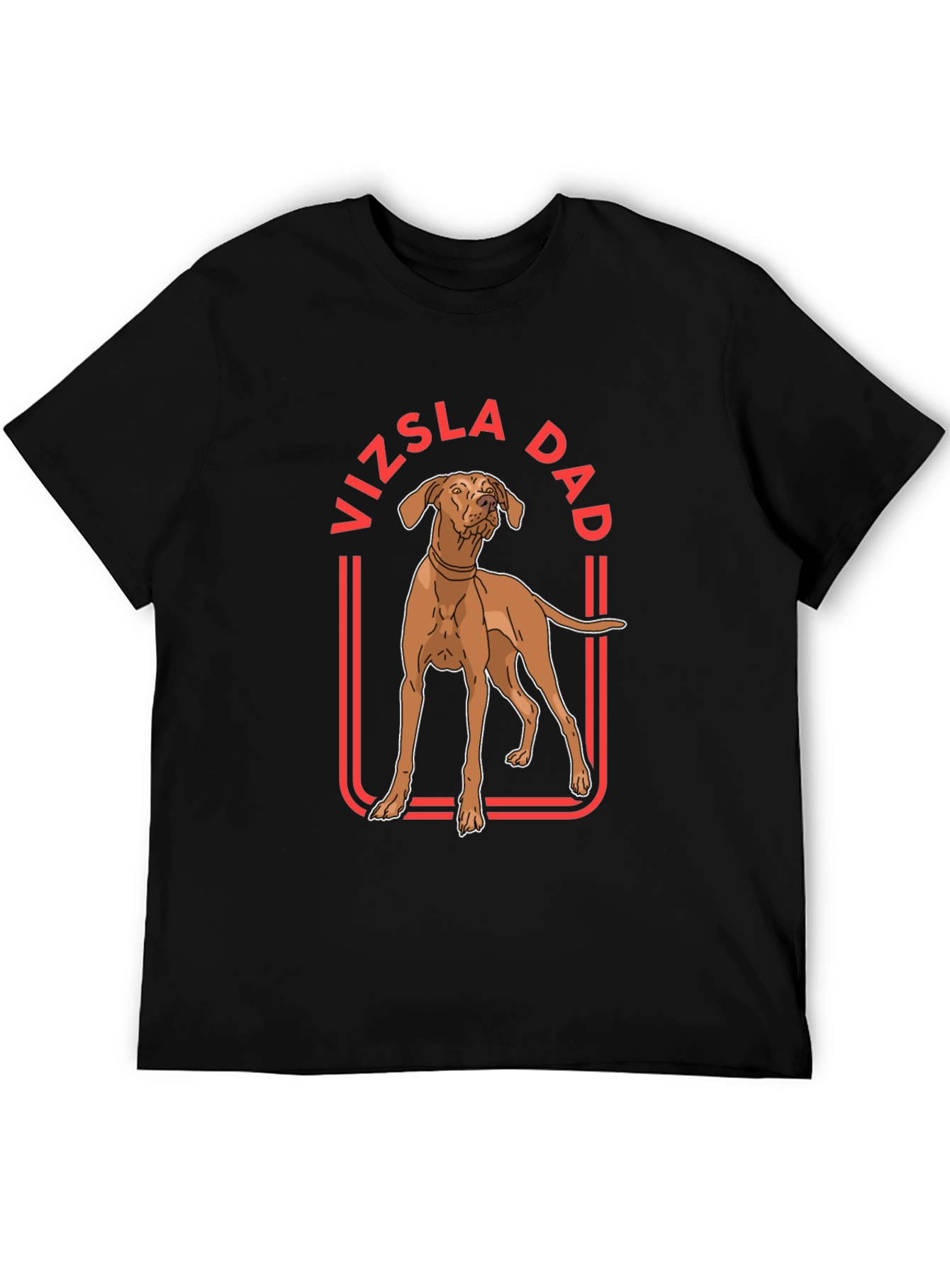 Vizsla Dad Graphic T-Shirt
