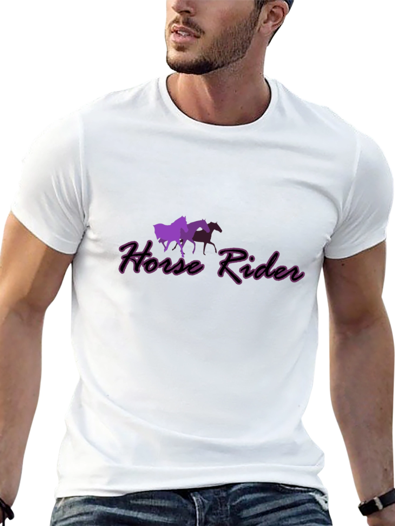 Horse Rider Graphic T-Shirt