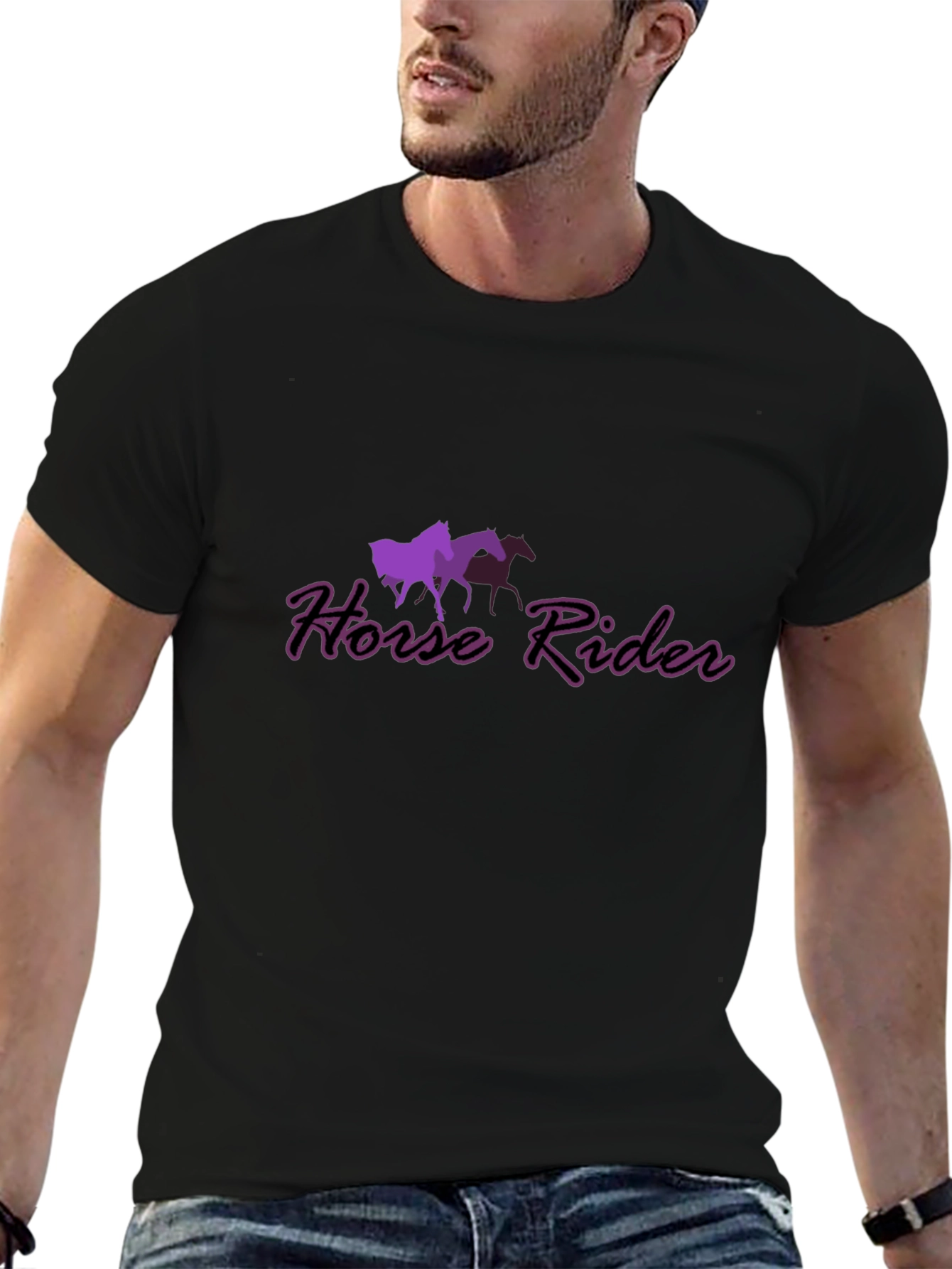 Horse Rider Graphic T-Shirt
